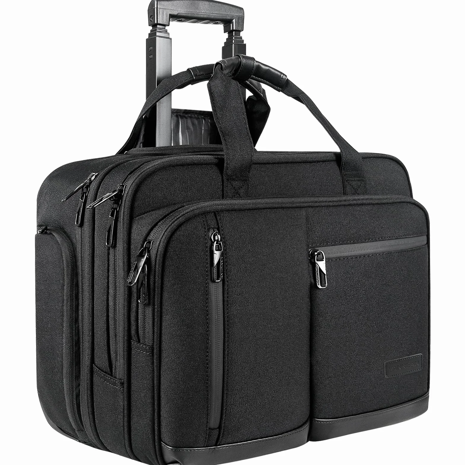 VANKEAN Borsa per computer portatile 17,3 pollici impermeabile valigetta da trasporto nera
