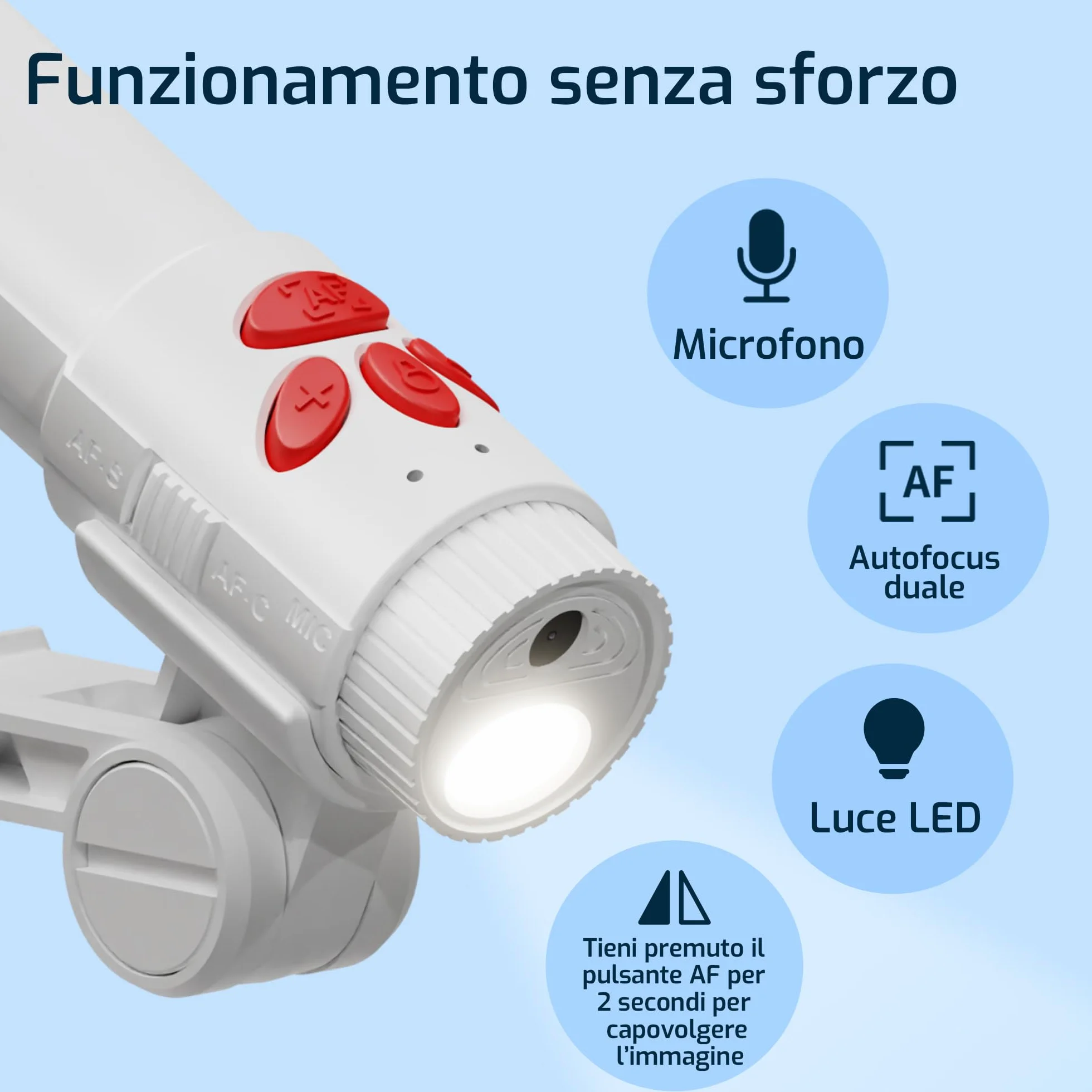 INSWAN INS-3 USB Camera Documenti con Auto Focus, Microfono Incorporato e Luci per Windows, Mac OS, iPad, Chromebook