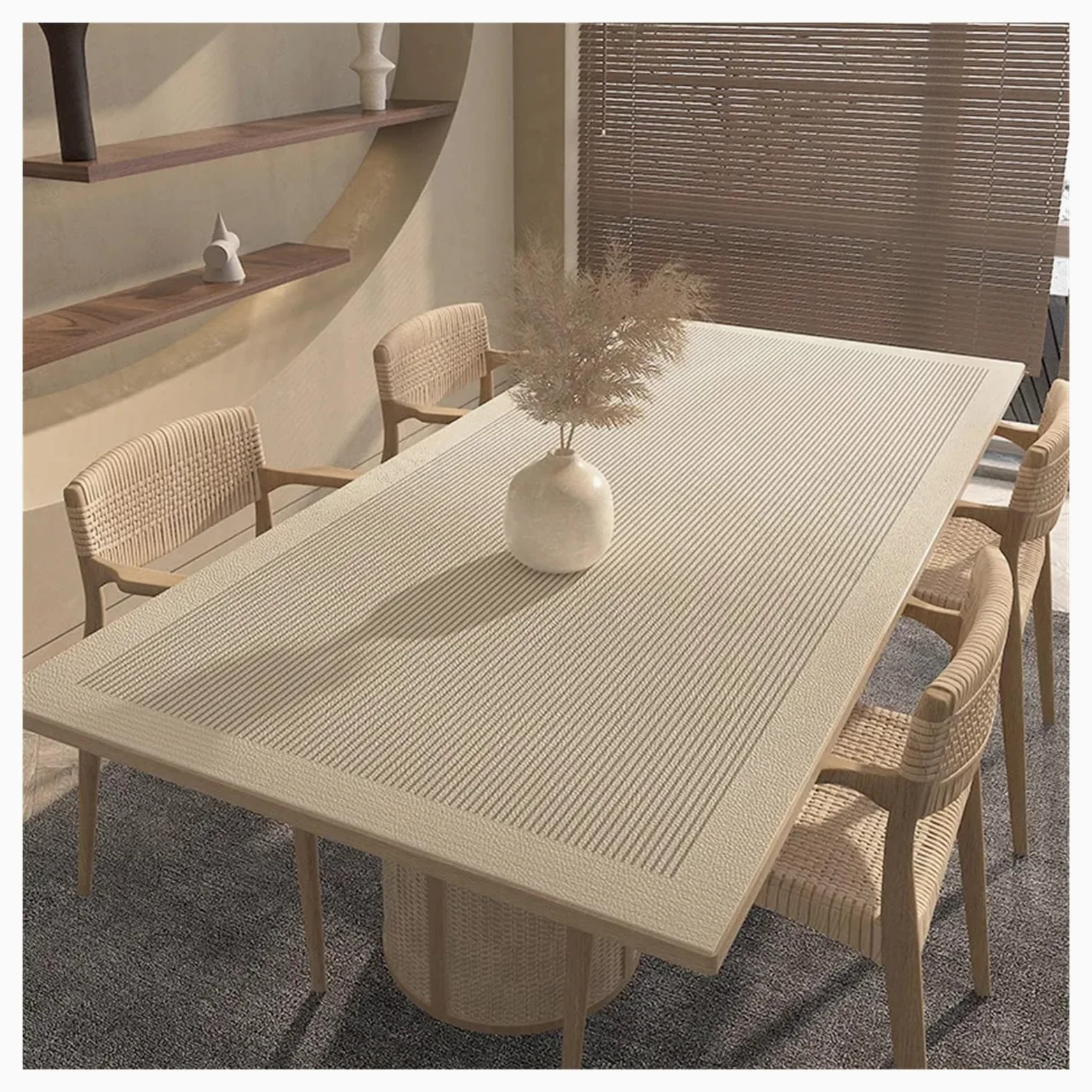 Tappetino da scrivania in pelle Tovaglia in pelle vintage, impermeabile, termoisolante, facile da pulire, decorazione for la casa(Color 3,60 * 120cm)