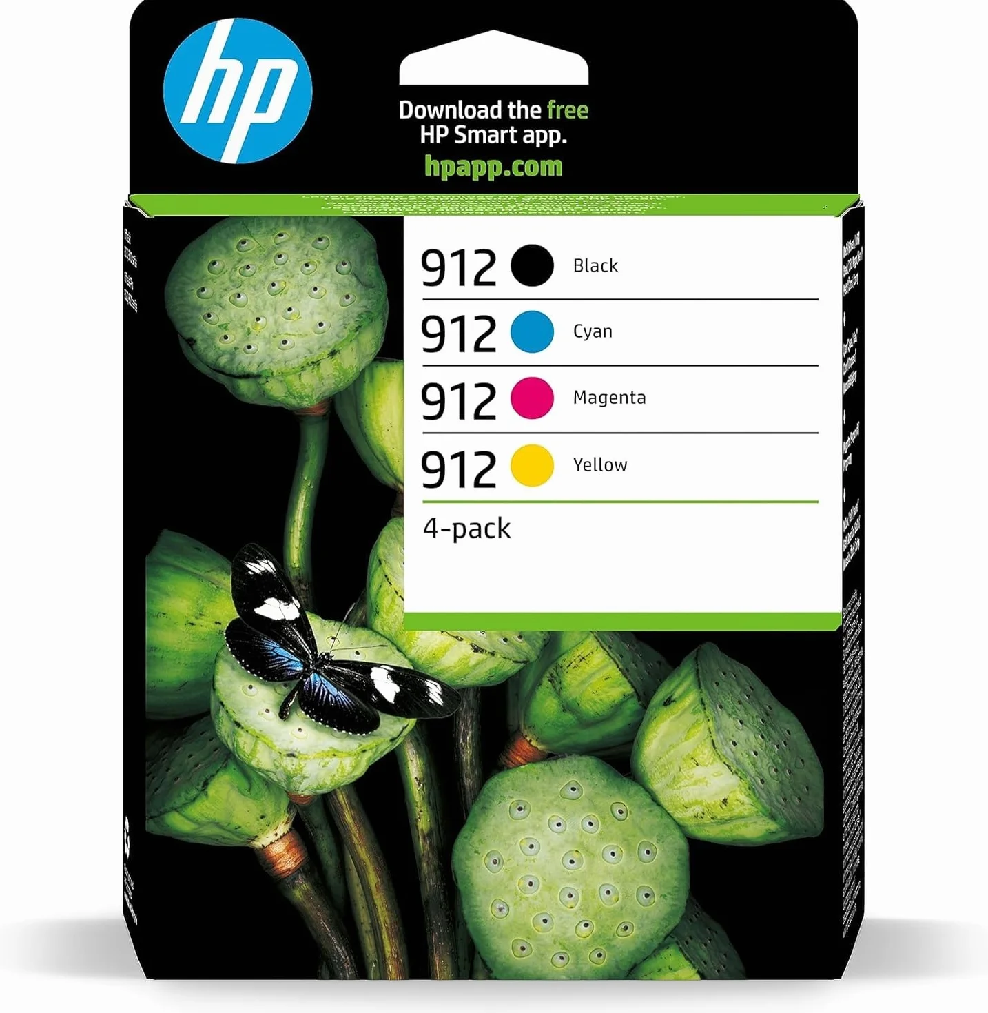 HP 912 Nero Ciano Giallo Magenta 6ZC74AE 4 Cartucce Originali OfficeJet Pro 8010 8020