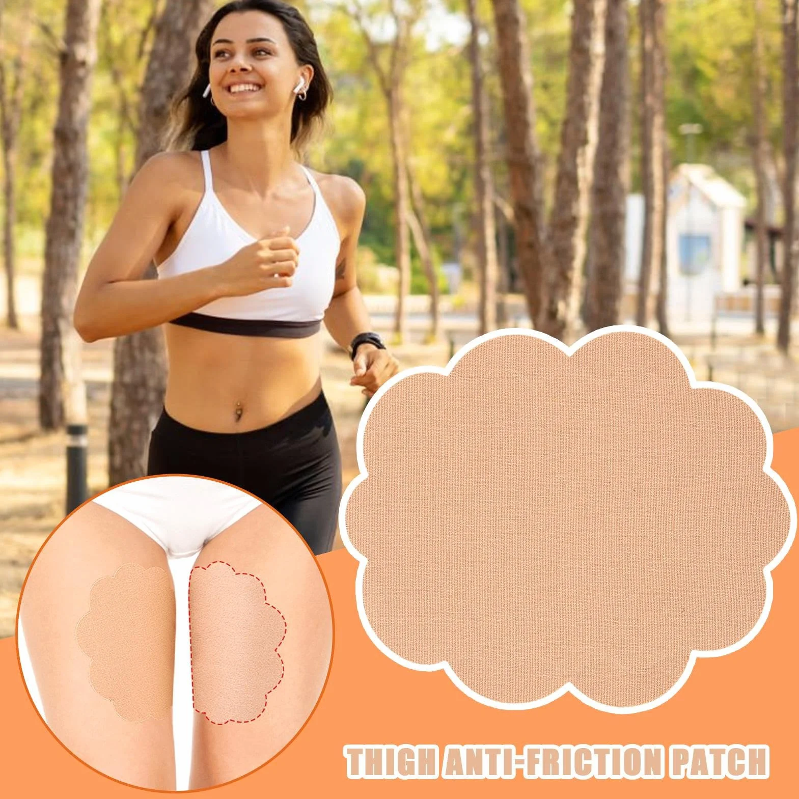 Cerotti Antisfregamento Cosce 10 Pezzi Fascie Ultra Resistenti Adesivi Invisibili Anti-Traspirazione Donna Uomo