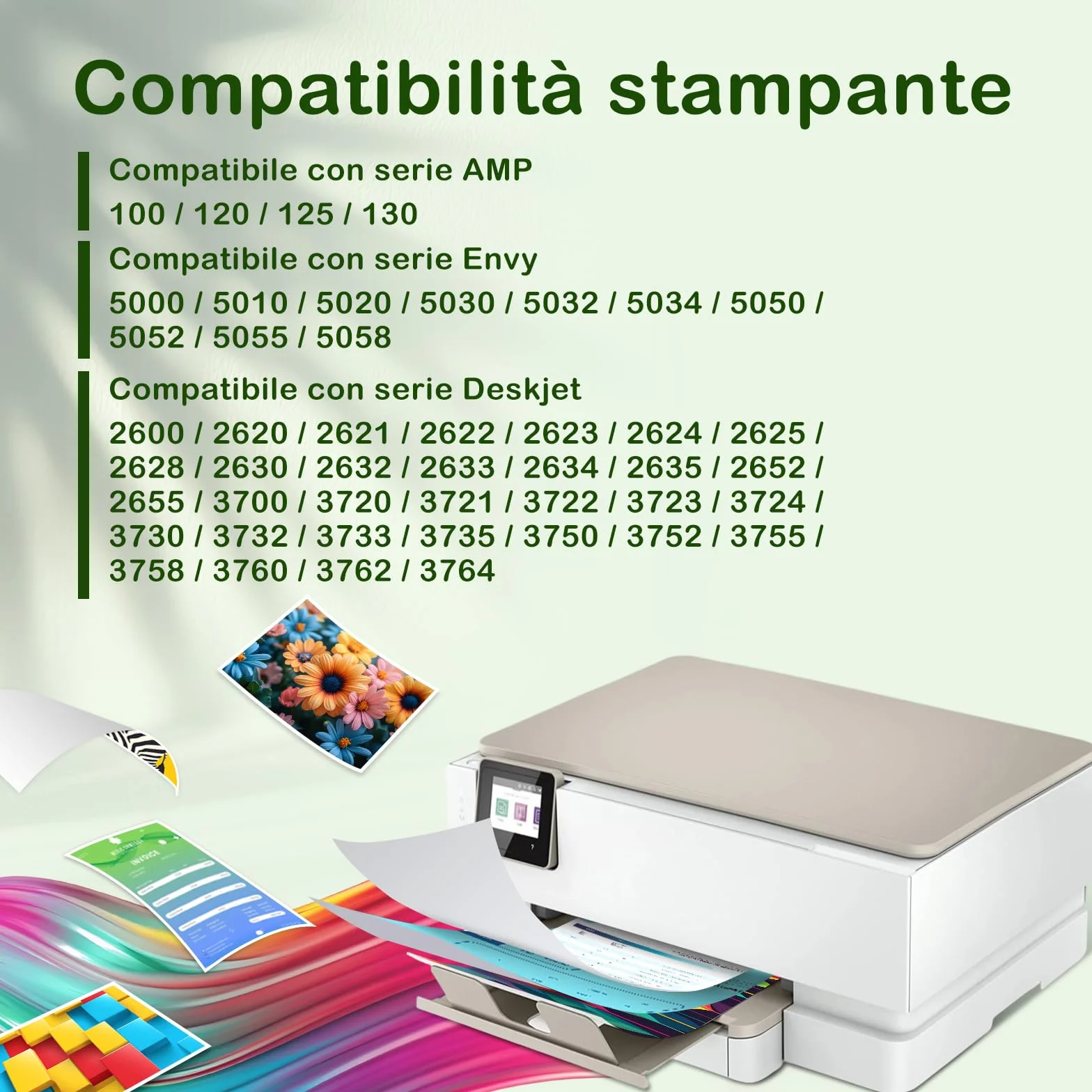 Cartucce d'inchiostro 304XL Nero e Colore per HP Envy 5000 5010 5020 5030 5032 DeskJet 2600 2620 2630 3700 3720 3730 3750 3760 3762 3764 (2 Pack)