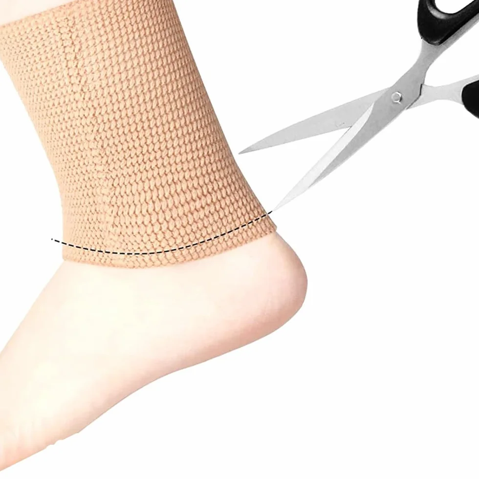 Protezione per caviglia maniche in gel calze a compressione 1 paio pattinaggio artistico