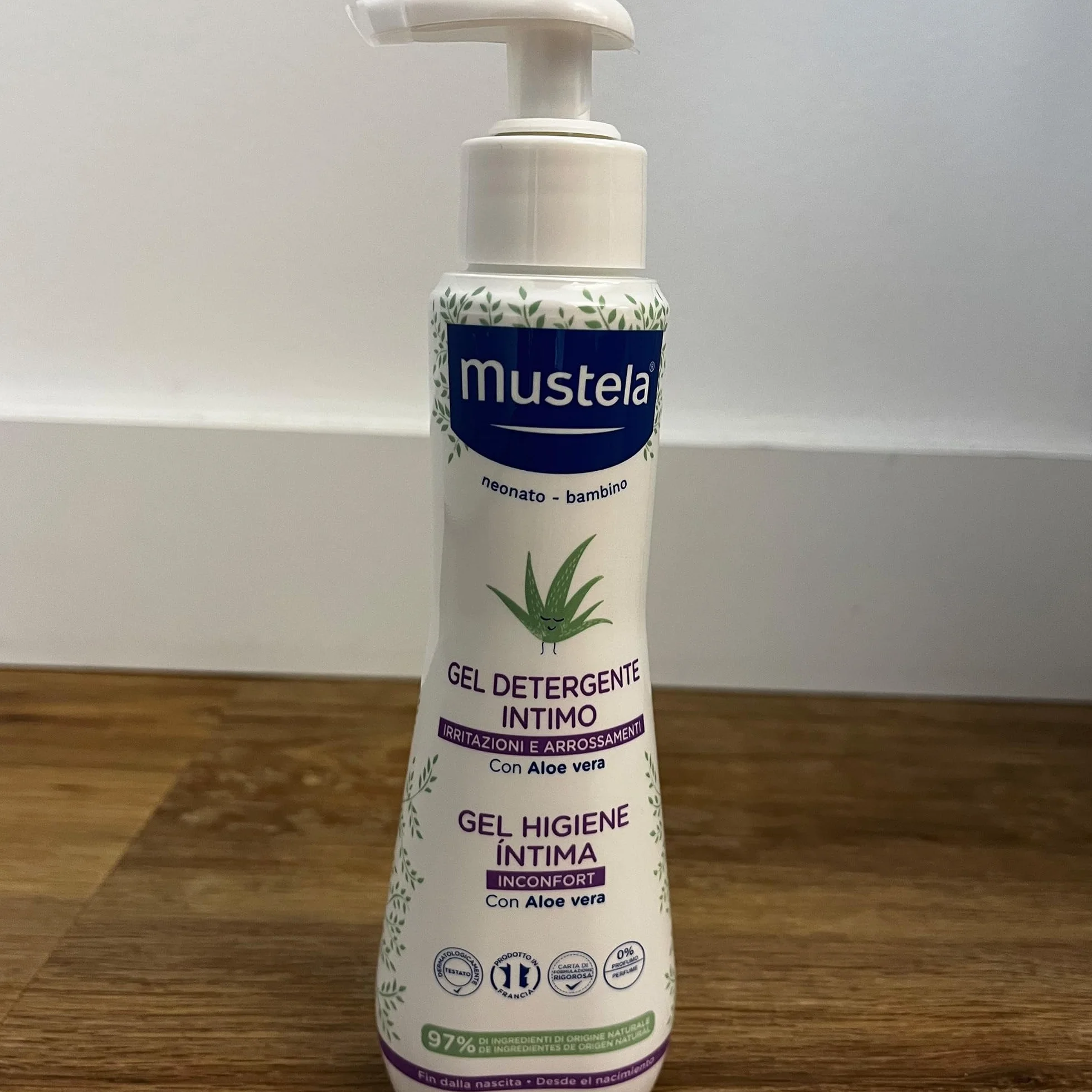 Mustela Gel Igiene Intima Cambio Pannolino 200ml Neonati Bambini 97% Origine Naturale Perseose Avocado BIO