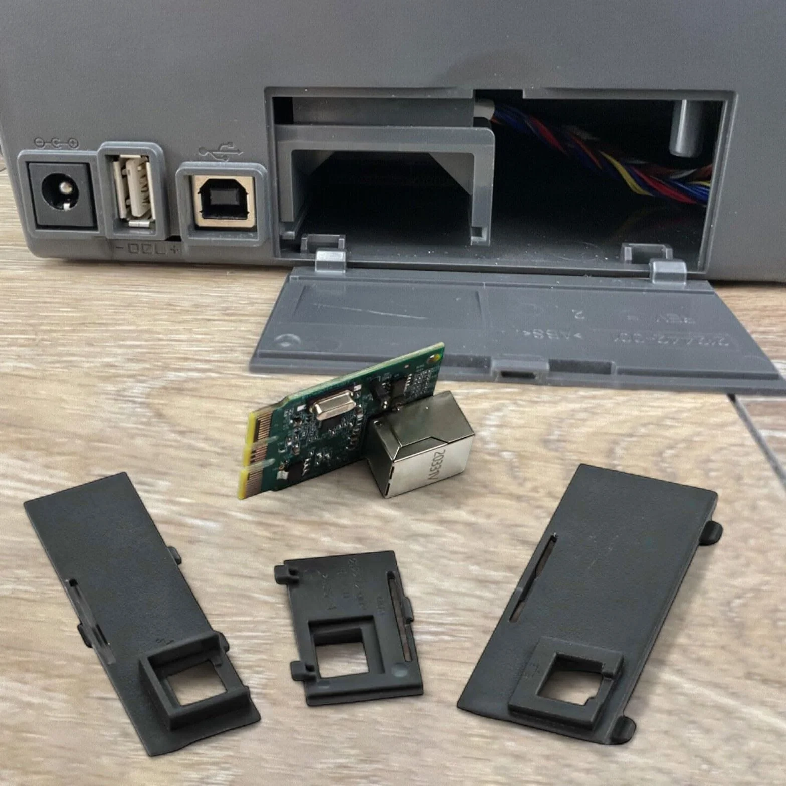 Kit di aggiornamento per scheda di rete cablata Zebra serie ZD410 ZD420 Modulo Ethernet P1080383442 compatibile con stampanti termiche per etichette desktop 203dpi 300dpi