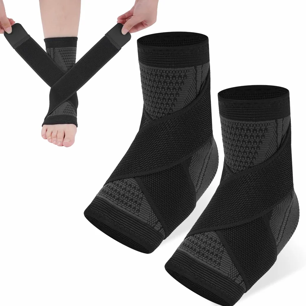 ACWOO Cavigliera Sportiva Regolabile 2PCS, Supporto Elastico Traspirante per Legamenti