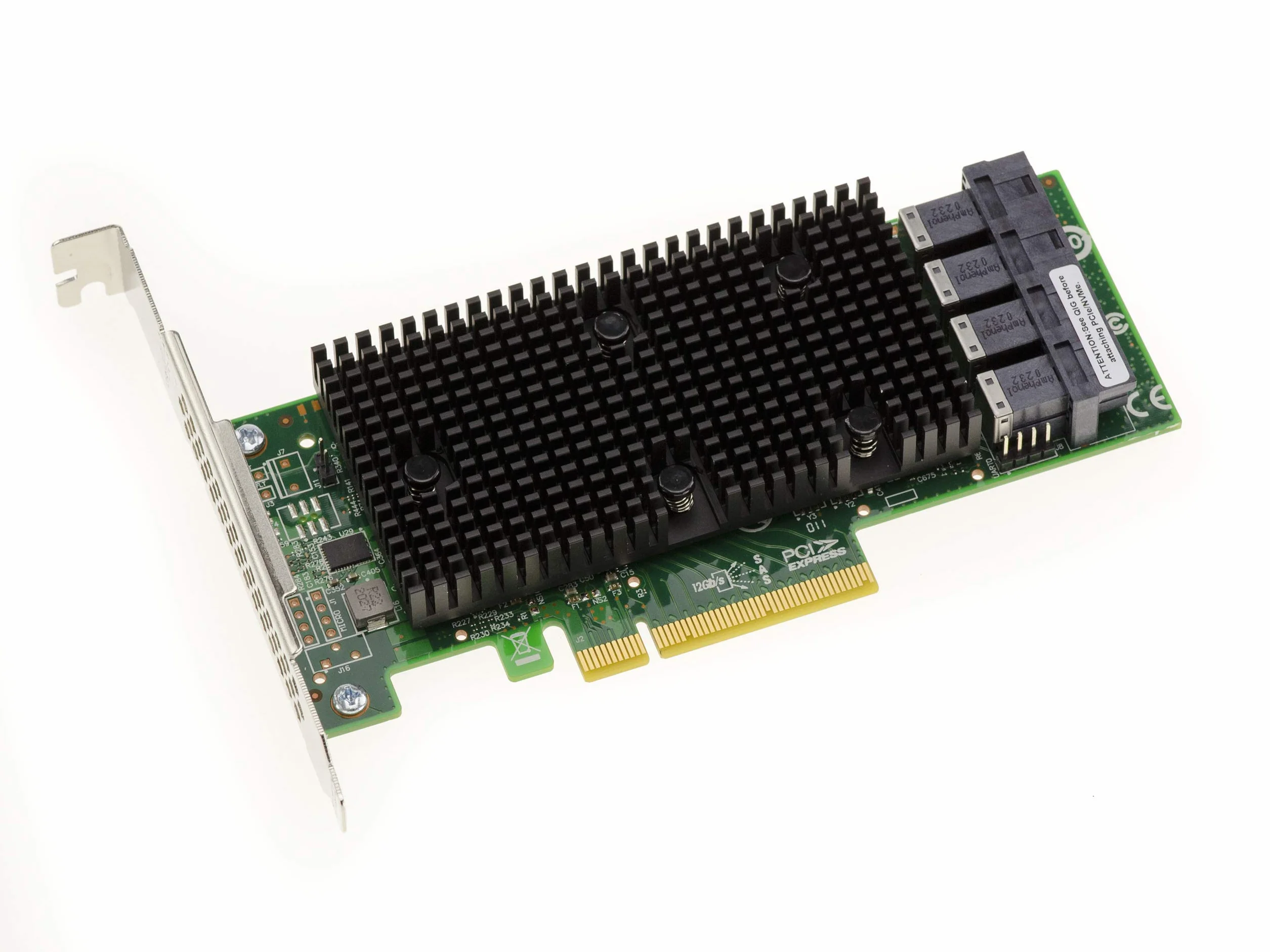 KALEA-INFORMATIQUE Scheda controller interna PCIe 3.1 SAS + SATA + NVMe 12GB a 16 porte. Modello OEM 9400-16i