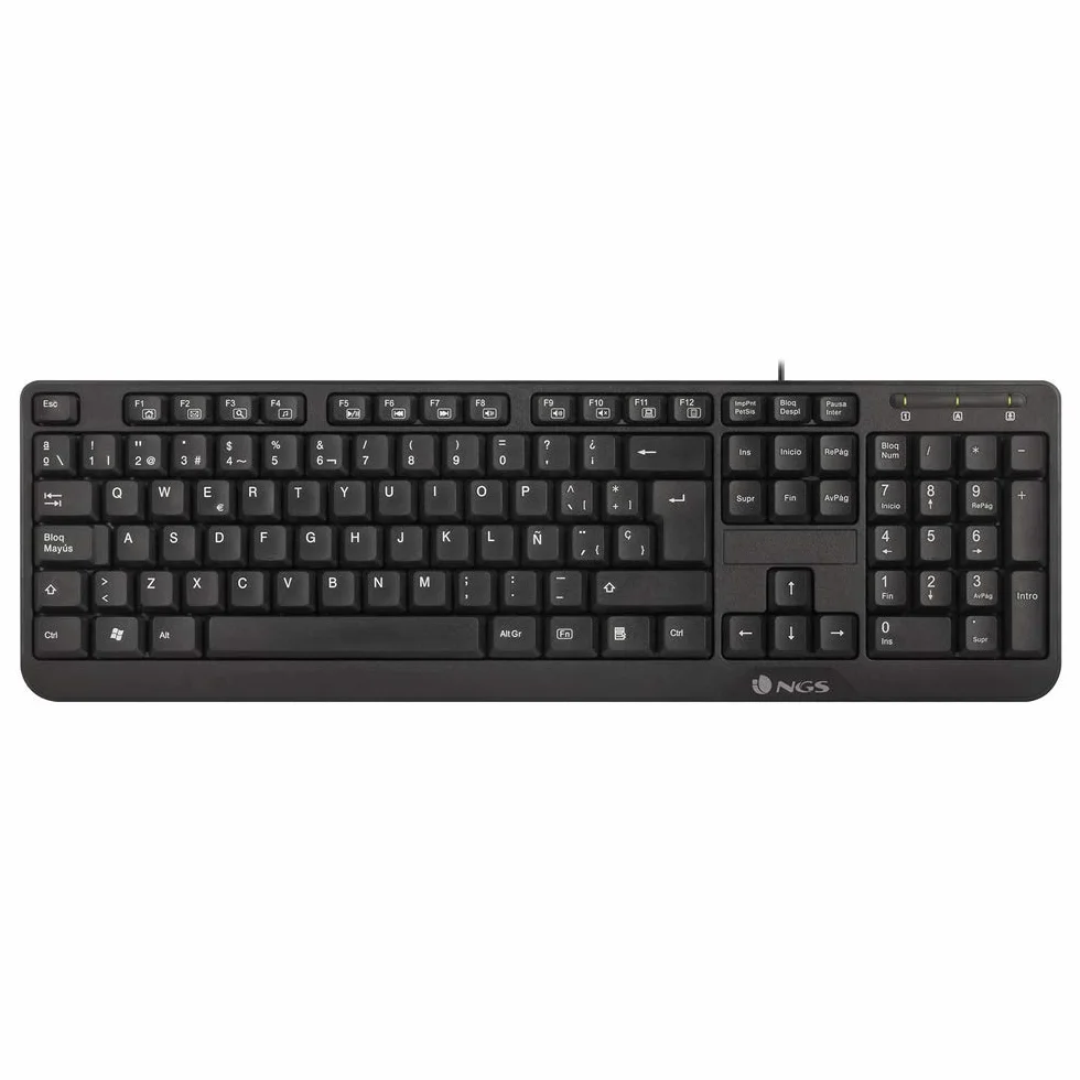 Tastiera USB QWERTY Portoghese 12 Tasti Multimediali Cavo 140cm Plug&Play