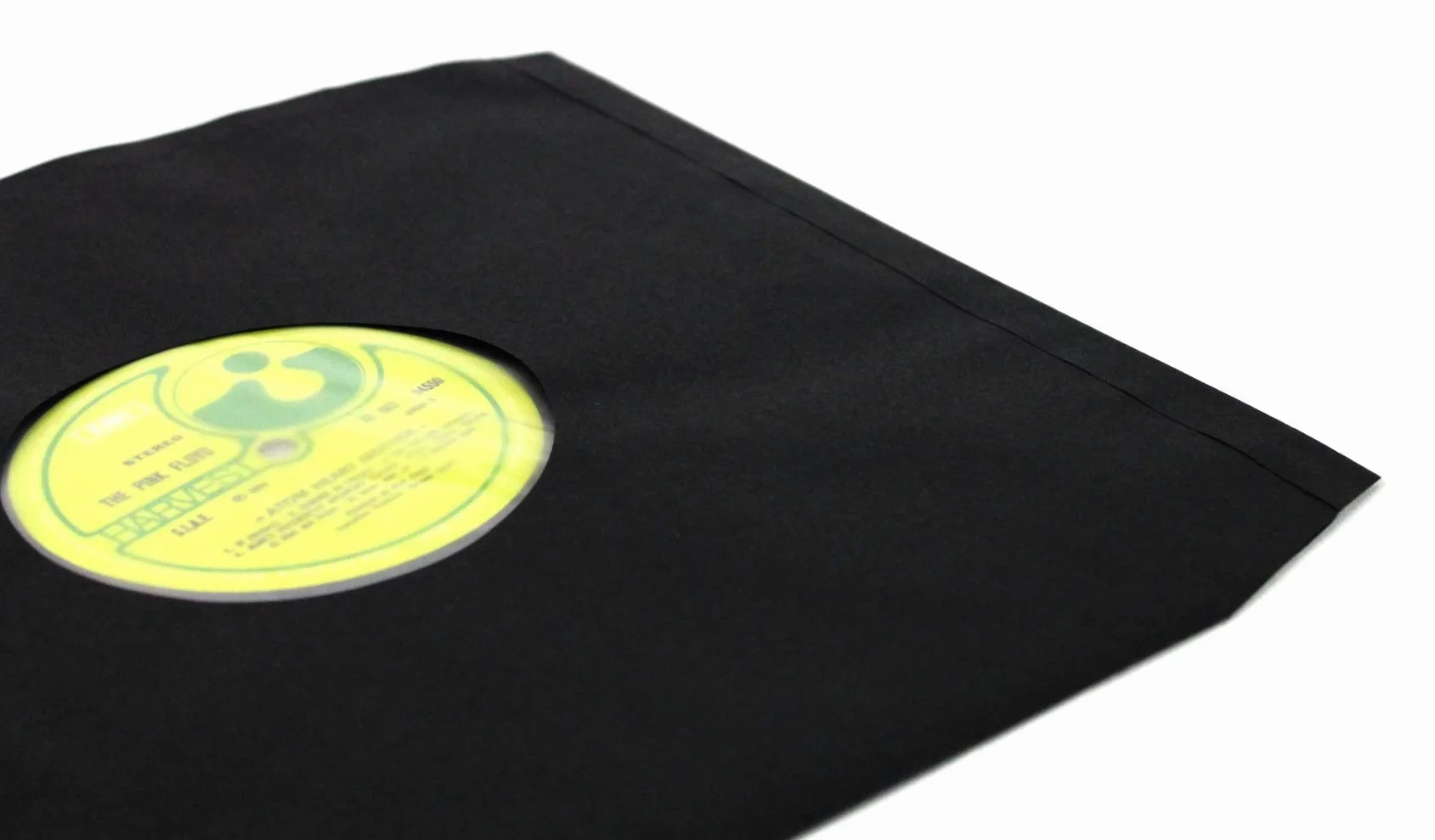 25 pezzi Busta Copertina DELUXE custodia interna con angoli sagomati antistatica di alta qualità in carta nera + velina per dischi vinile formato LP 33 giri a 12" maxi single (diam. 30 cm)