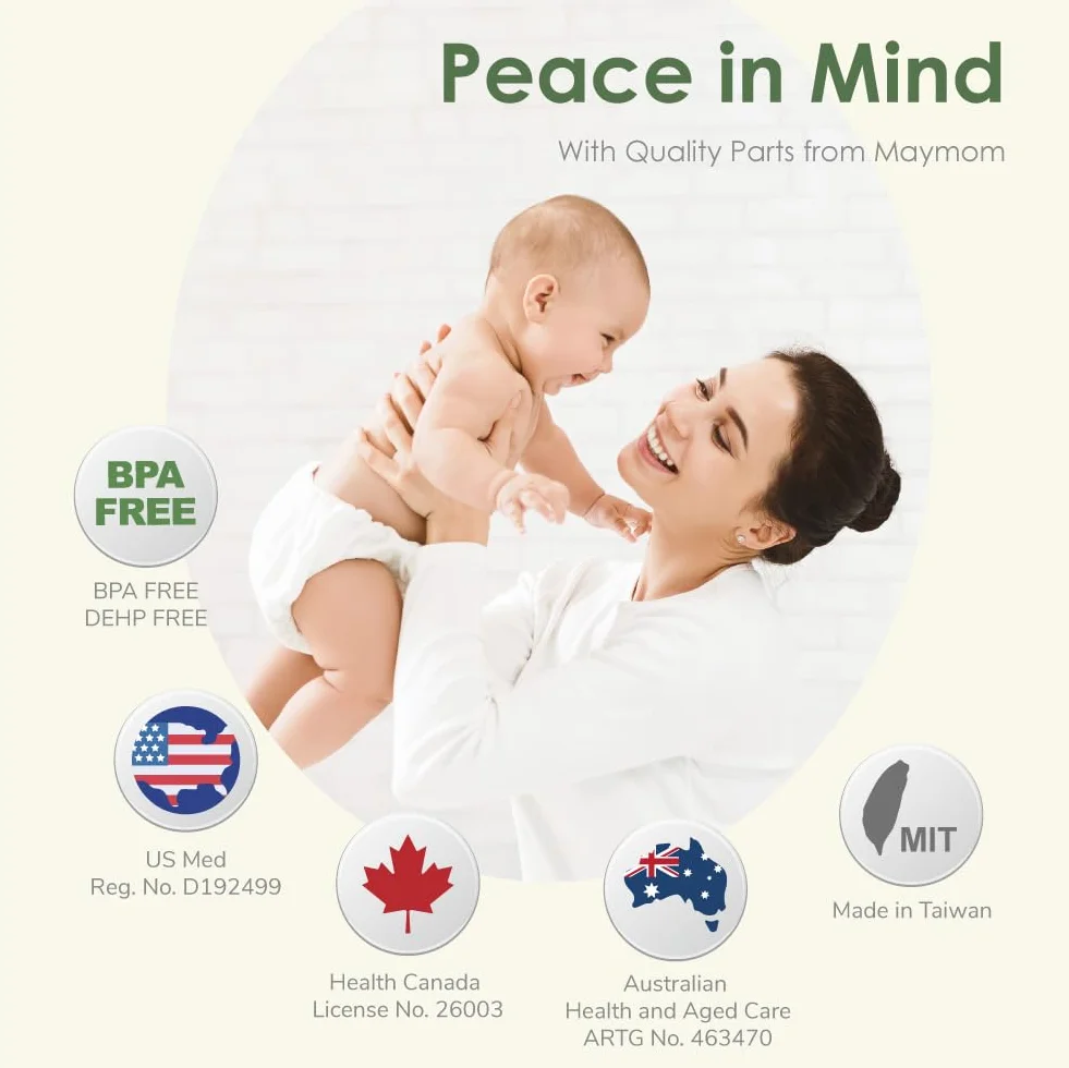 Maymom Tubo compatibile con Medela Symphony PersonalFit Plus Double Pump Set Non Originale