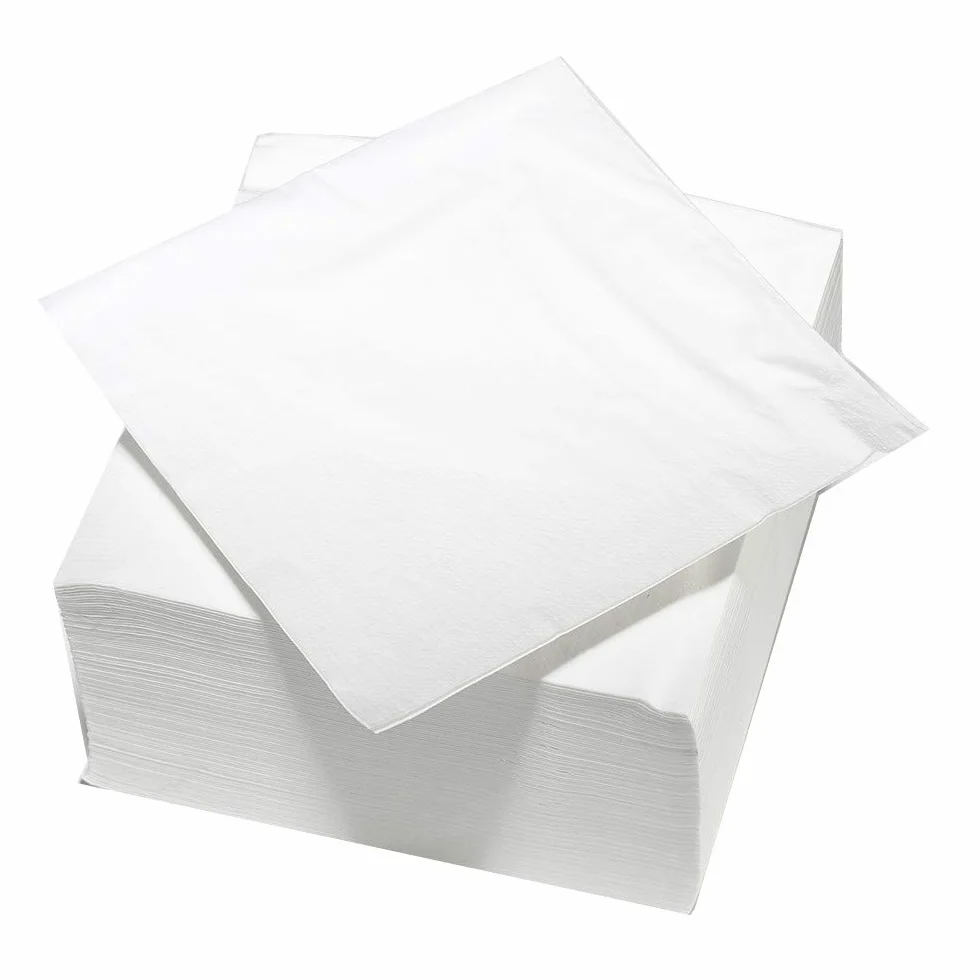 Tovaglioli in ovatta 2 pieghe 33 x 33 cm Bianco FSC LE NAPPAGE ARTS DE LA TABLE 100 pezzi