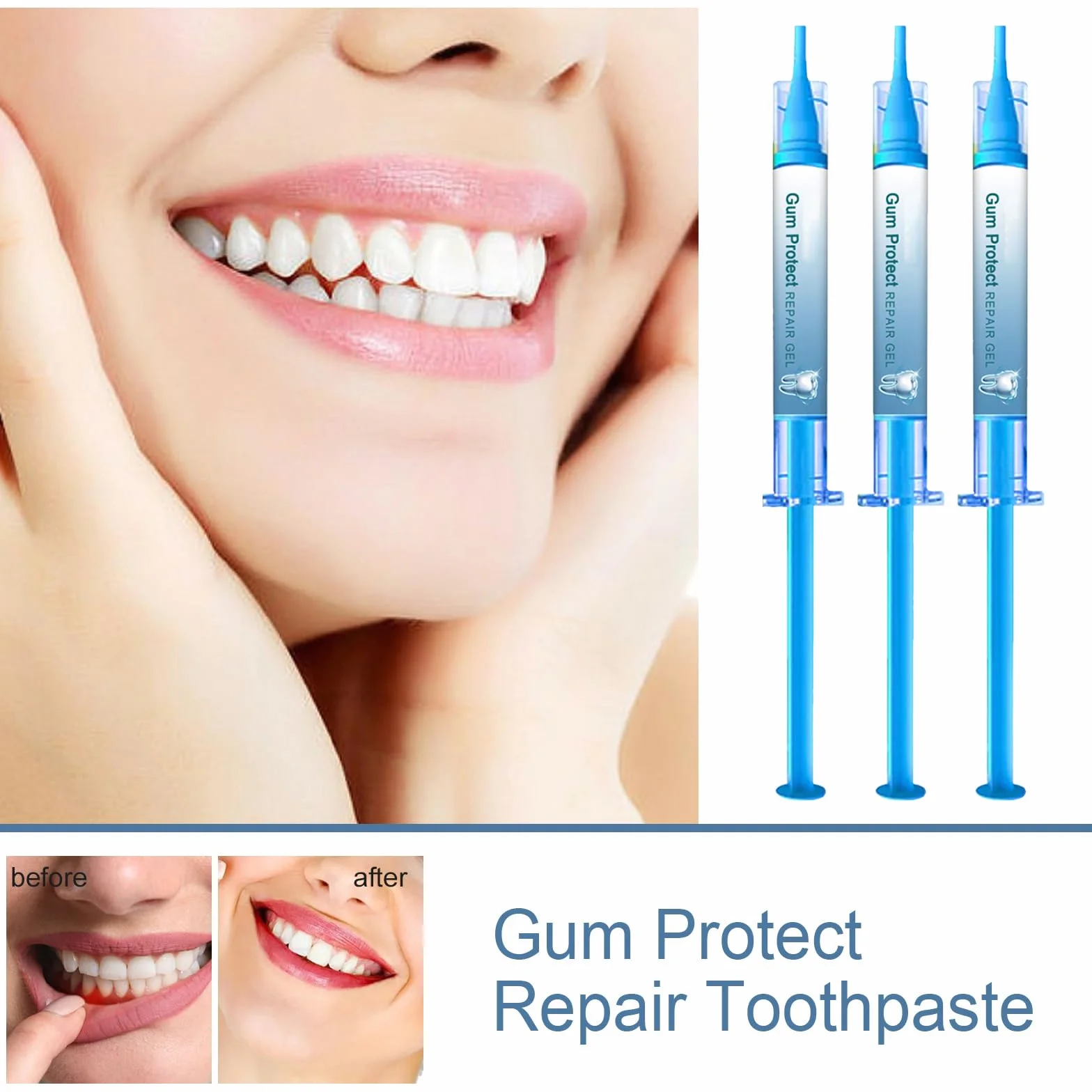 Dentizen Gel Terapia Gengivale Riparazione Gomma Penna Sbiancante