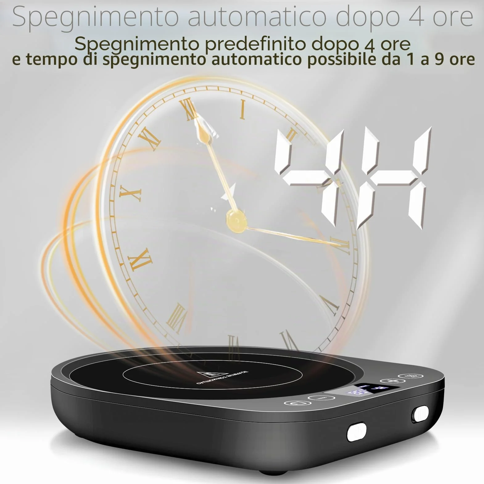 Scaldatazze da caffè,Scaldatazze aggiornato,Scaldabevande elettrico 9 impostazioni di temperatura,Scaldacandele con accensione/spegnimento automatico con rilevamento di gravità,Per caffè,Tè,Latte