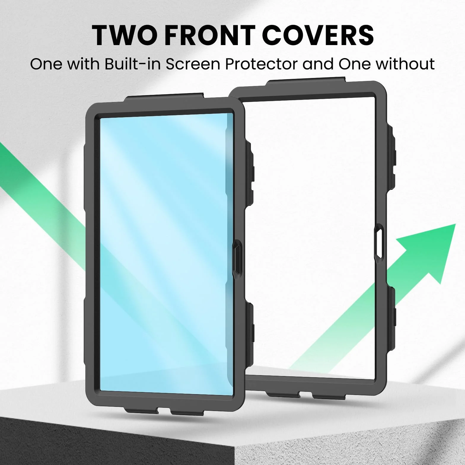 SEYMAC Custodia per Lenovo Idea Tab 11 pollici 2025, Tab M11, Tab K11, Antiurto, Pellicola Protettiva, Supporto Girevole 360°, Cinghia, Tracolla, Portapenne, Nero