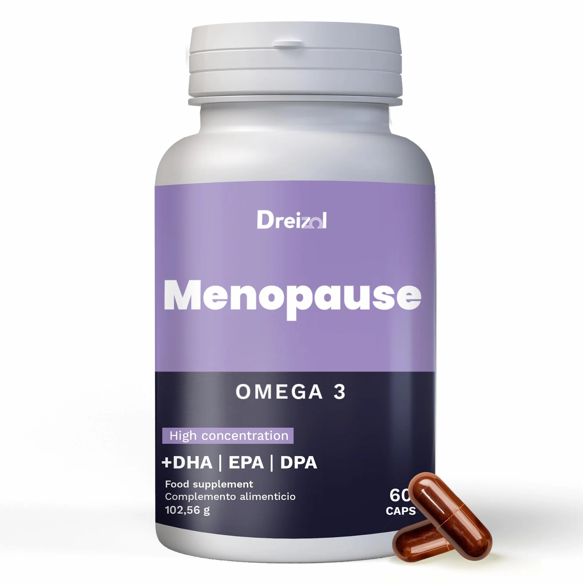 Brudy Lab Omega 3 Menopausa 8 in 1 Capsule DHA EPA DPA trigliceridi vitamine minerali 60 capsule