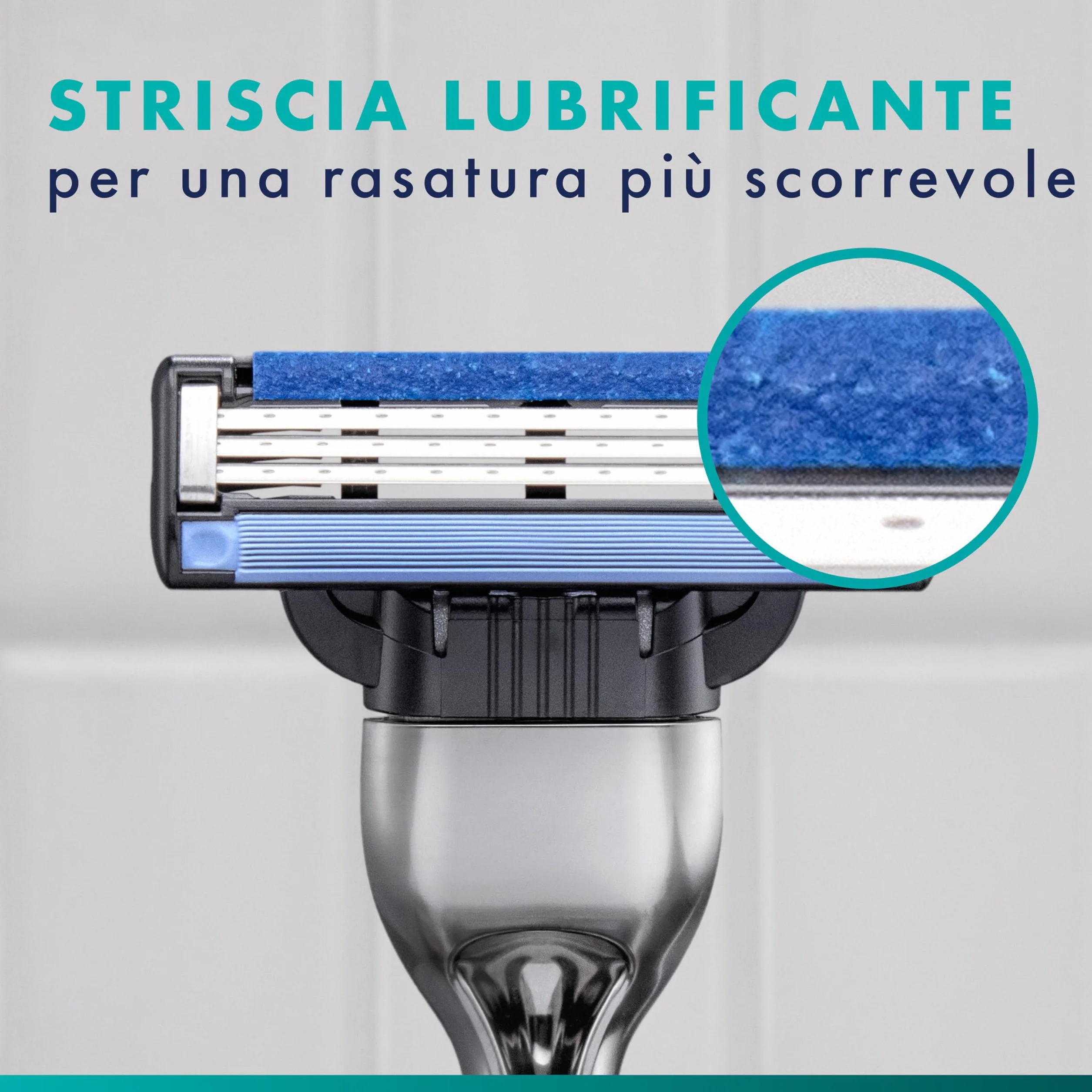 Gillette Mach3 Rasoio Uomo 3 Lame 1 Manico 6 Lamette Barba