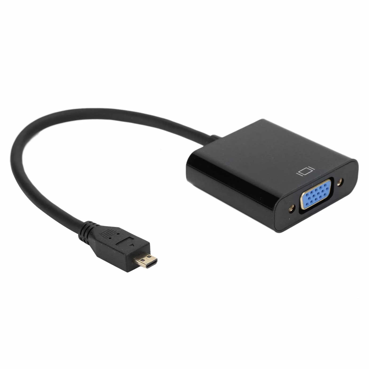 Adattatore convertitore Video da Micro a VGA, Adattatore Video da Micro a VGA, Rame Privo di Ossigeno per Raspberry Pi 4 Convertitore Vga Esclusivo Raspberry Pi 4B(Micro HDMI to VGA)