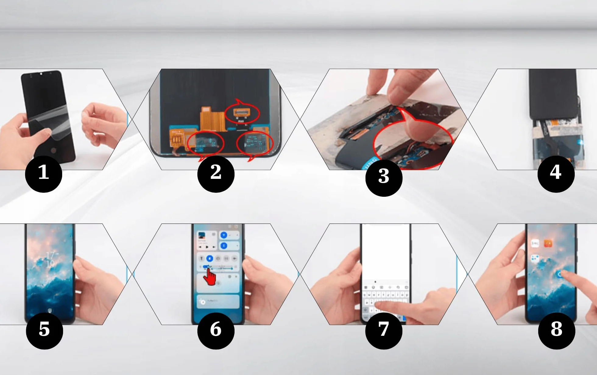 It'Go Display per Samsung A14 4G A145R LCD Schermo di Ricambio Touch Screen con Strumento Nero con Telaio di Alta Qualità
