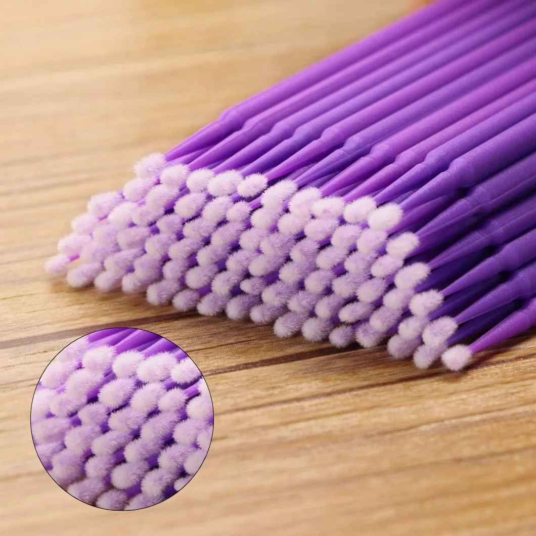 PARENCE.- Set di 100 detergenti di precisione - Testina in cotone, ideale per elettronica, gioielleria e finiture - Lunghezza 9,5 cm - Pratica tasca con zip, colore casuale