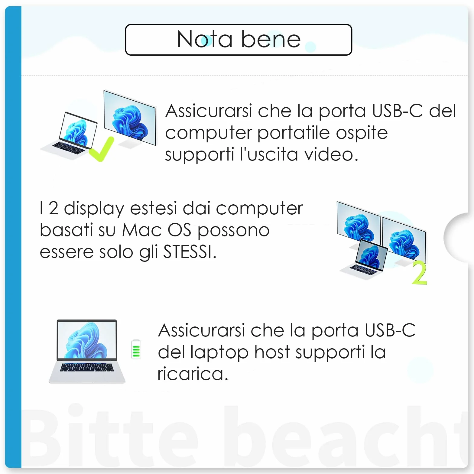 WAVLINK Docking station per laptop, Hub USB C 10G con doppio HDMI, PD in 100W, USB-A/C 3.2 10Gbps, USB-A 5Gbps, USB2.0, Gigabit Ethernet per Dell/HP/Lenovo ecc, solo computer Windows Systerm