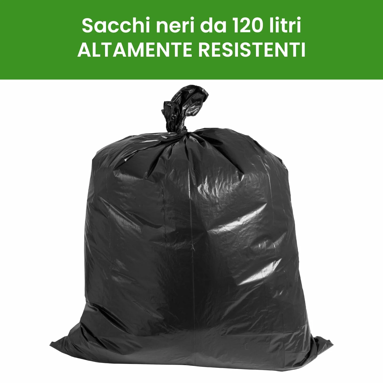 ToroDuro Worki na Śmieci HDPE 90x120cm 120L Antiforo 10 Rolek 100 Sztuk