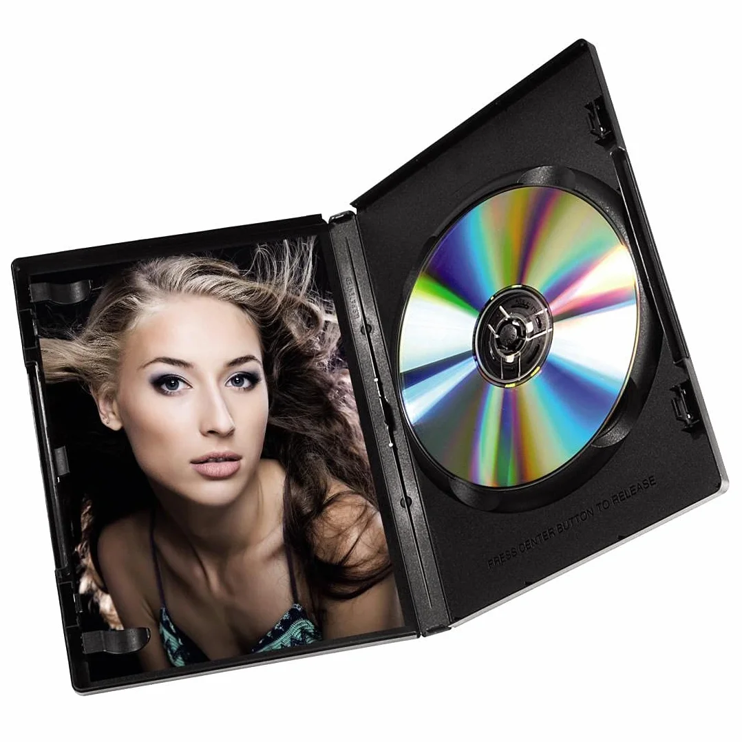 HAMA Custodie DVD Singole Case, 30 Pezzi, Nero