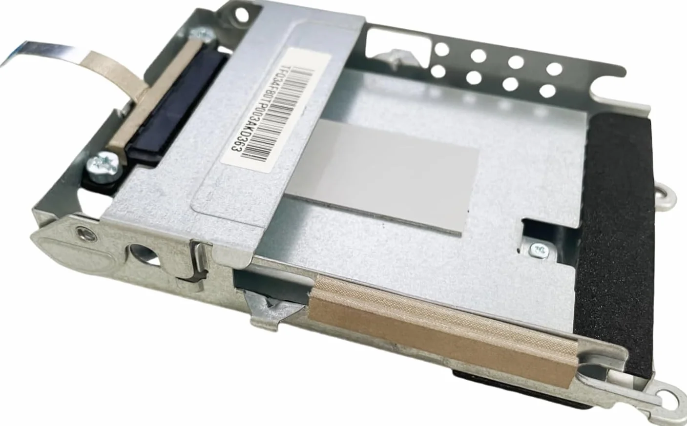 Caddy Set completo per disco rigido SATA da 2,5 "Connettore SSD Flex Cable Stand Viti originali - P/N F80 DD0F80HD000 Compatibile con HP 400 G4 600 G5 DM Mini PC
