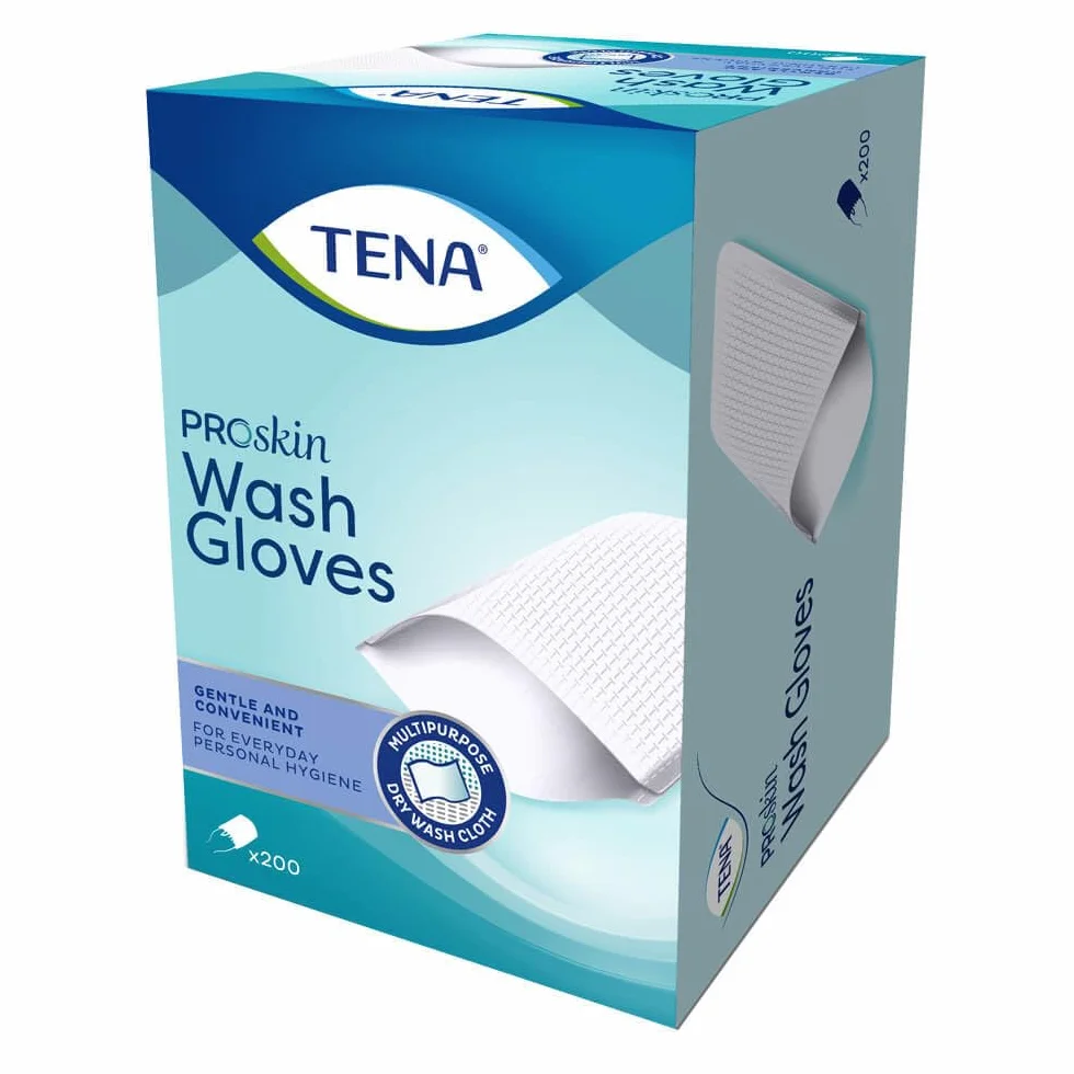 Tena Set Washgloves Non Plastificate 200