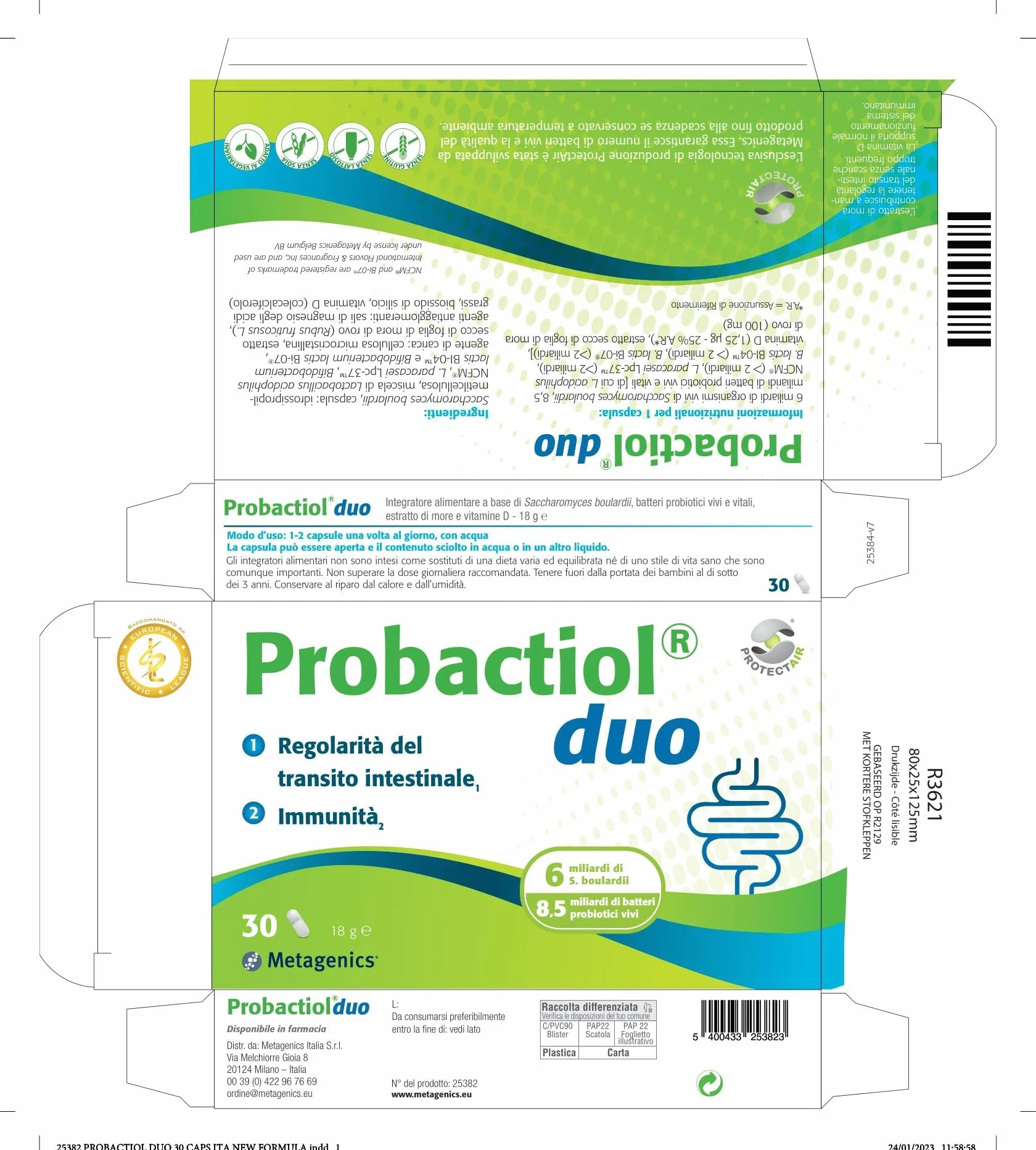 Metagenics Probactiol Duo 30 Capsule - Equilibrio Flora Intestinale Immunità