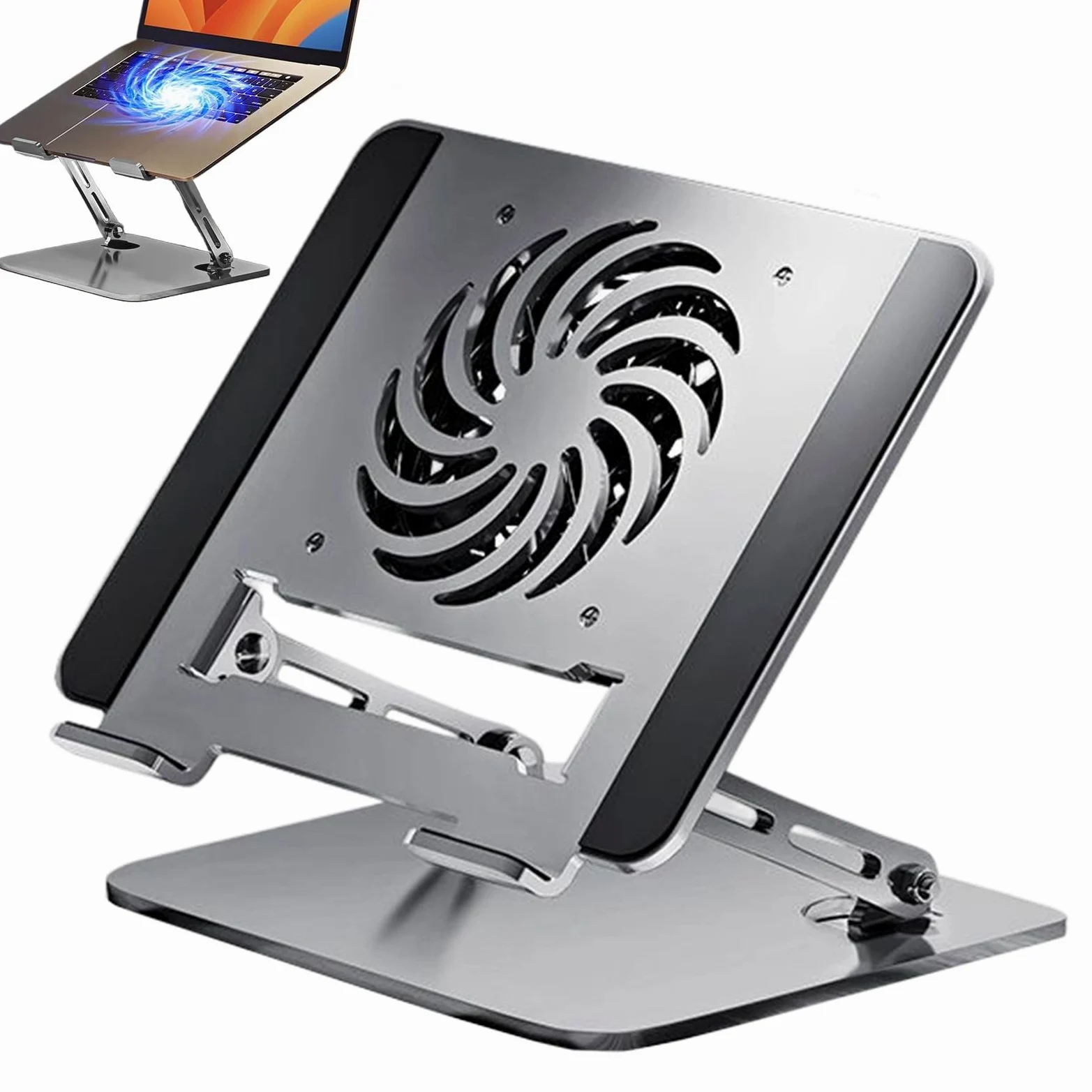 Supporto per Laptop Supporto Ad Altezza Regolabile E Pieghevole | Portatablet E Supporto Raffreddamento Laptop Per Ufficio Divano Tavolo Scaffale Casa Viaggio Lettura Lavoro