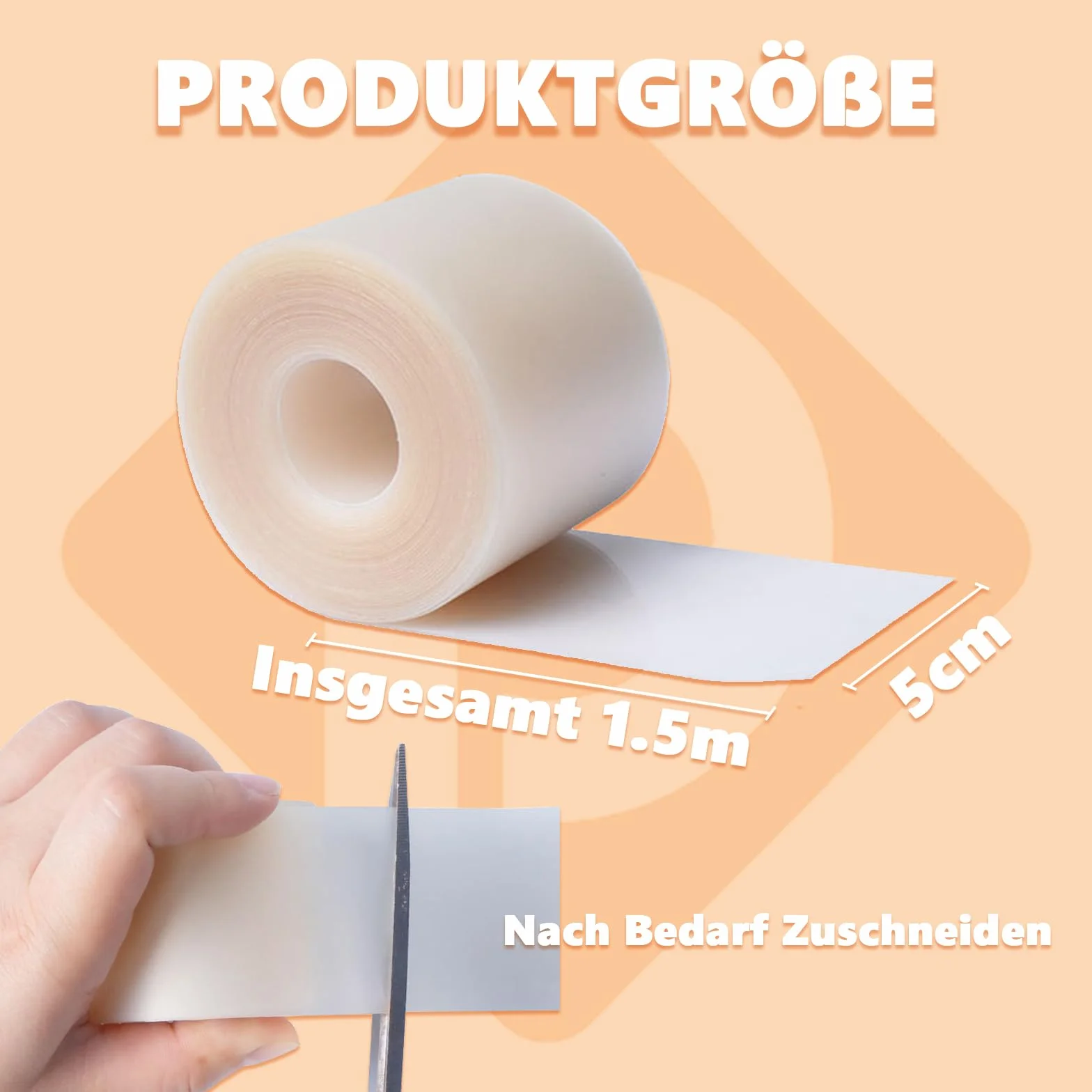 Cerotto Idrocolloidale in Rotolo 5 cm x 1,5 m Impermeabile per Ferite