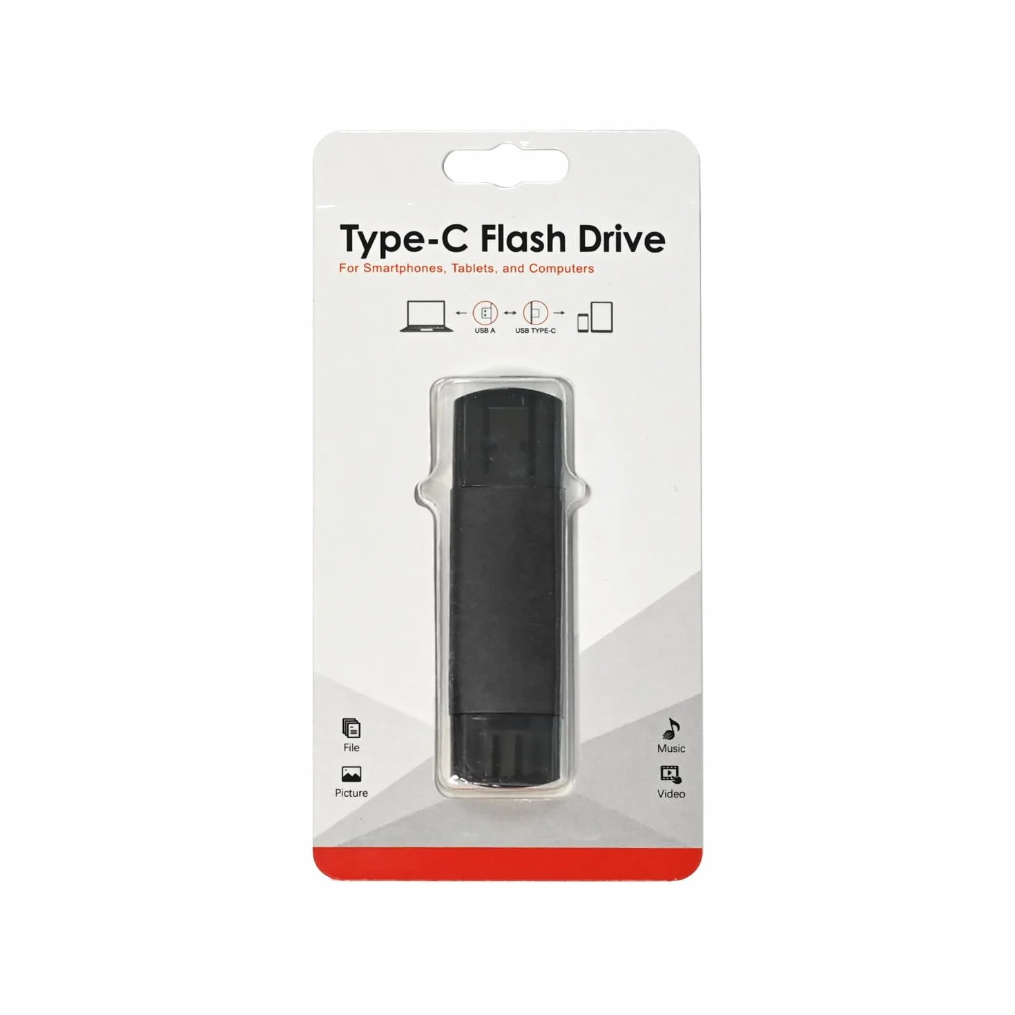 Chiavetta USB 128 gb 3.0 Pen Drive USB C 3.0 2 in 1 OTG Pennetta Chiavette USB C Memoria Stick per Telefono PC Android Alta Velocità Archiviazione Dati Nero