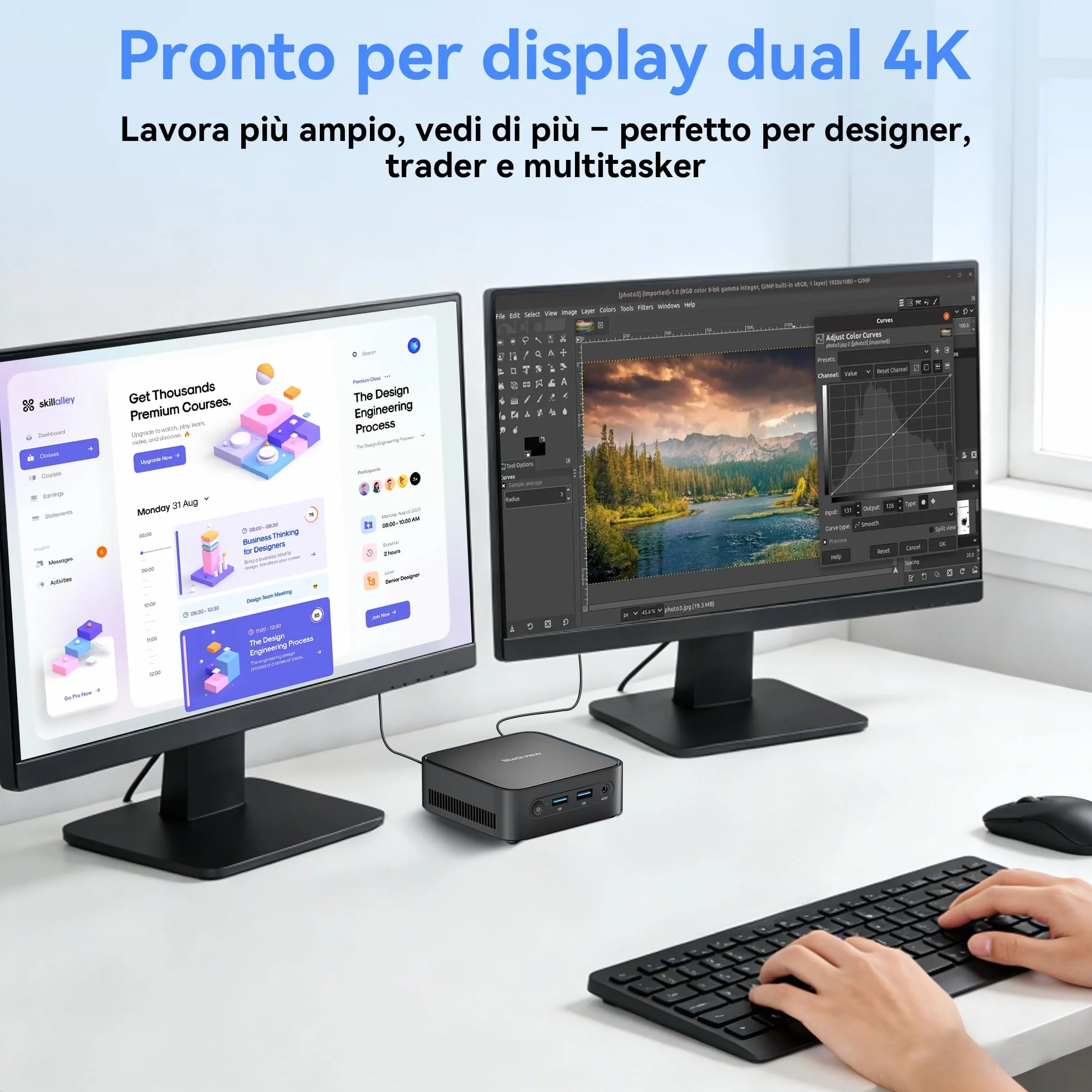 Blackview MP50 Mini PC AMD Ryzen 5 16GB RAM 512GB SSD Vega 8 Win 11 Pro 4K@60Hz WiFi 5 BT 4.2