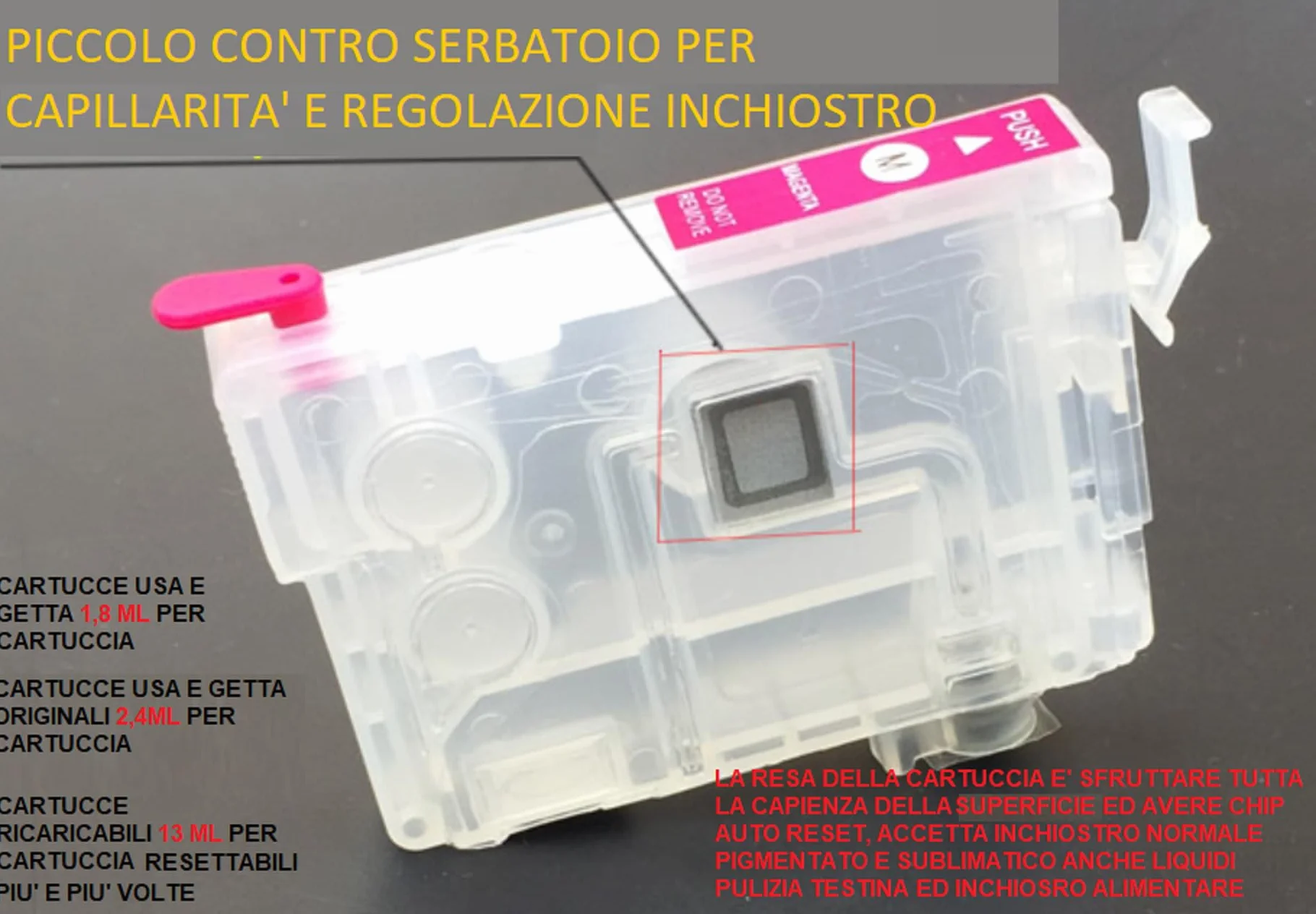 CARTUCCE RICARICABILI COMPATIBILI PER EPSON TIPO 603XL STAMPANTE XP-2100 XP-2105 XP-3100 XP-3105 XP-4100 XP-4105 EXPRESSION HOME AUTO RESET