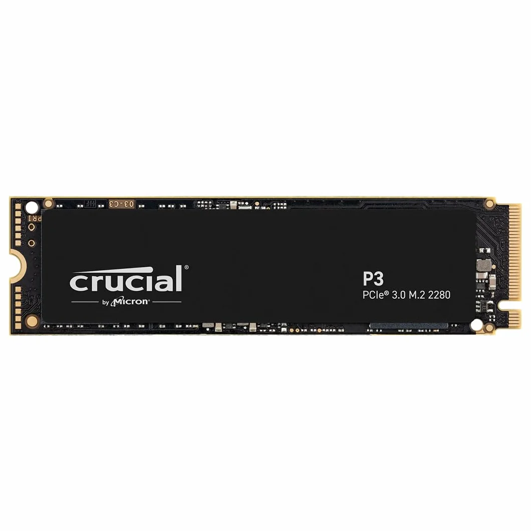 Crucial P3 500GB M.2 PCIe Gen3 NVMe SSD interno - Fino a 3500MB/s - CT500P3SSD8