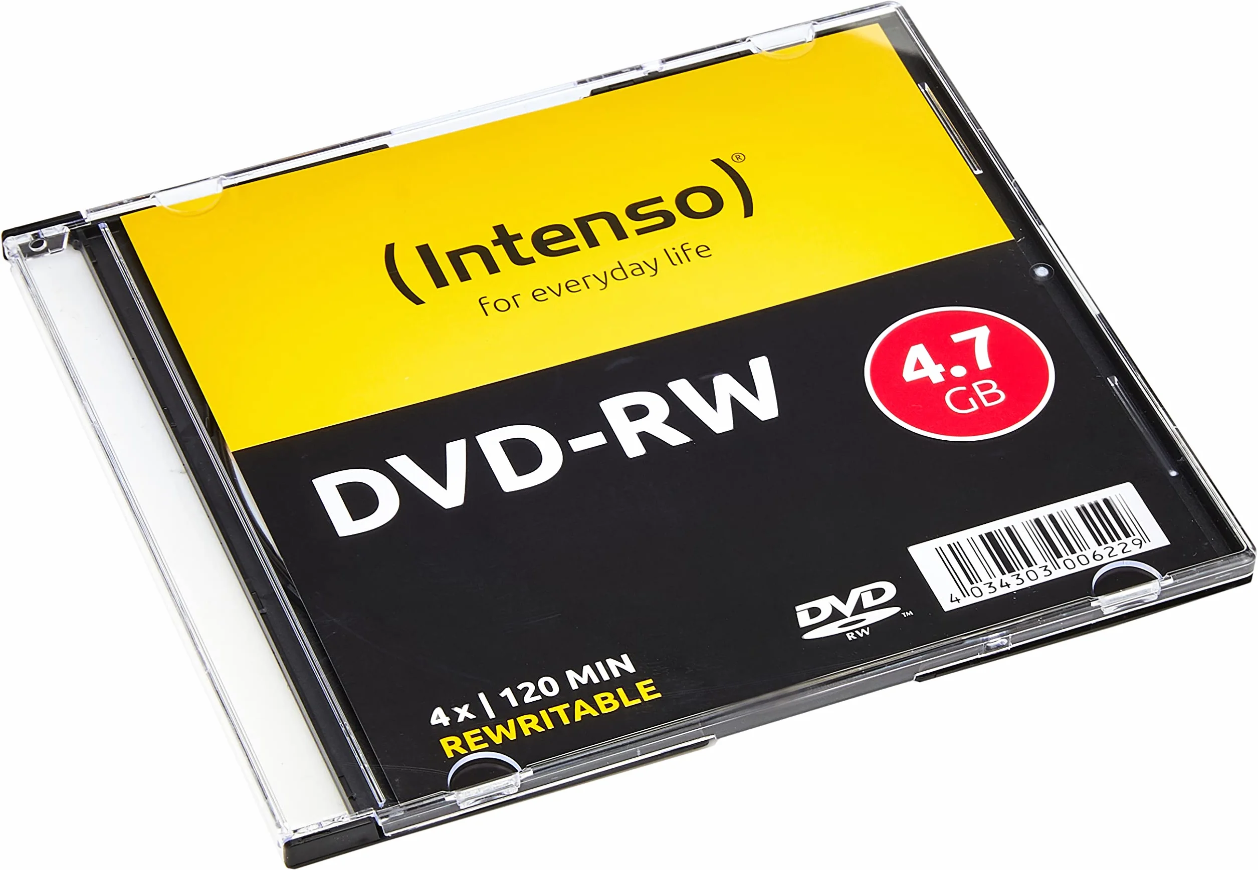 Intenso 4201632 Dvd-RW da 4.7 GB, Argento