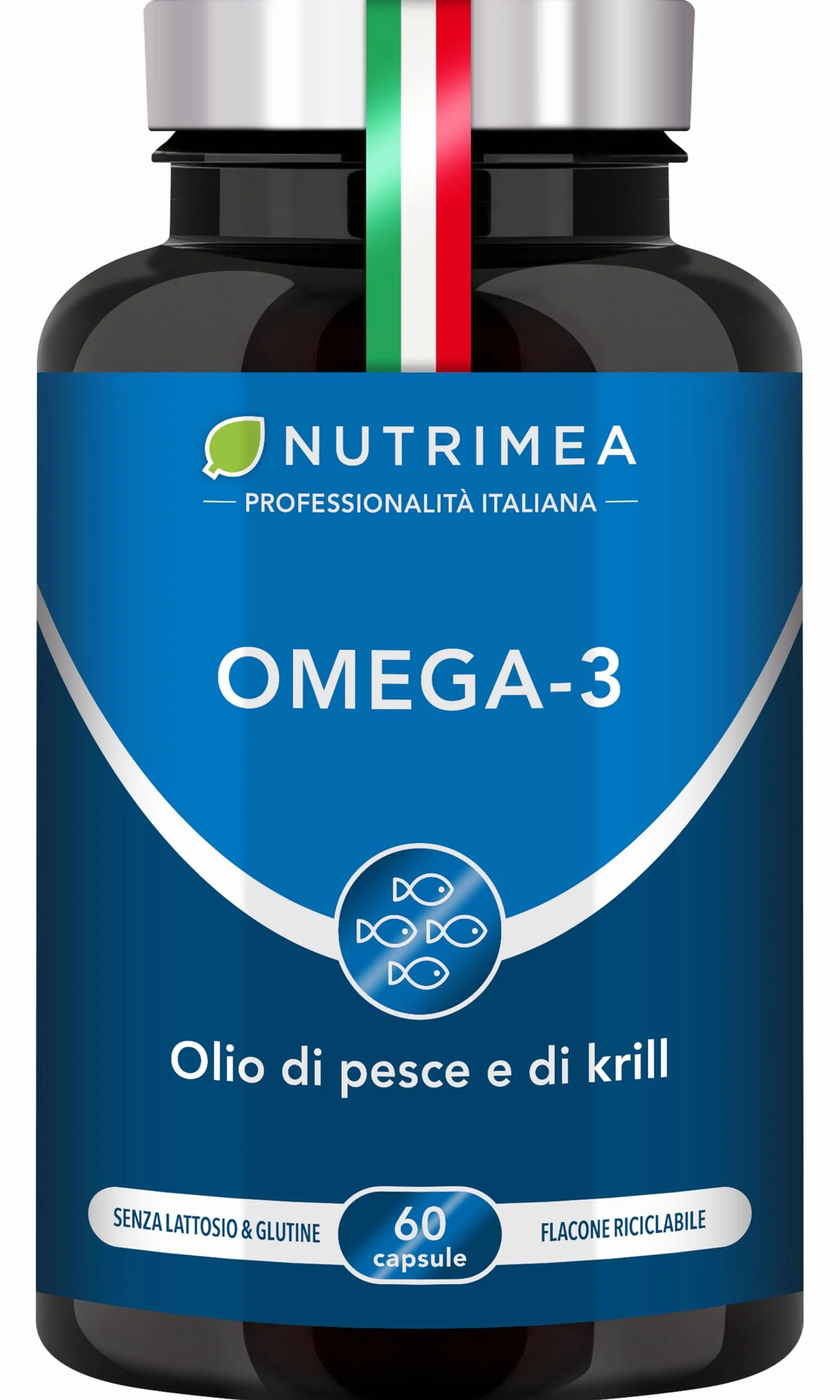 Nutrimea Omega 3 Krill Antartico 60 Capsule Alta Concentrazione EPA DHA Astaxantina