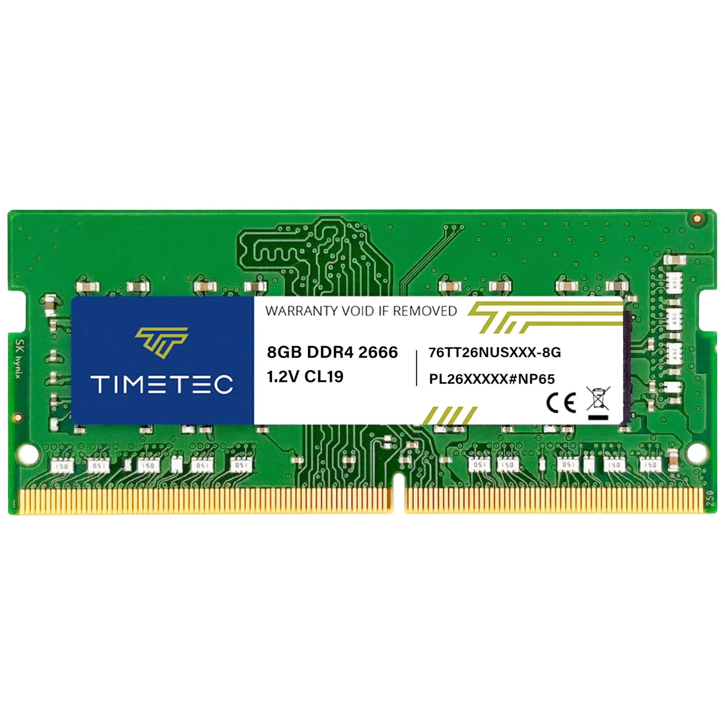Timetec 8GB DDR4 2666MHz (PC4-2666V) PC4-21300 SODIMM RAM per laptop, notebook, mini PC e computer All-in-One – Non-ECC Unbuffered, 260 pin, 1,2V CL19 modulo di memoria