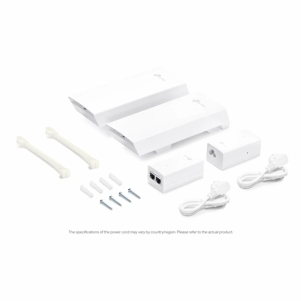 TP-Link Omada Eap211-Bridge Kit V1 - Wireless Bridge - 1gbe - WI-Fi 5 - 5 Ghz - ClouD-Verwaltet - Stabmontage (packung Mit 2) (eap211-Bridge Kit)