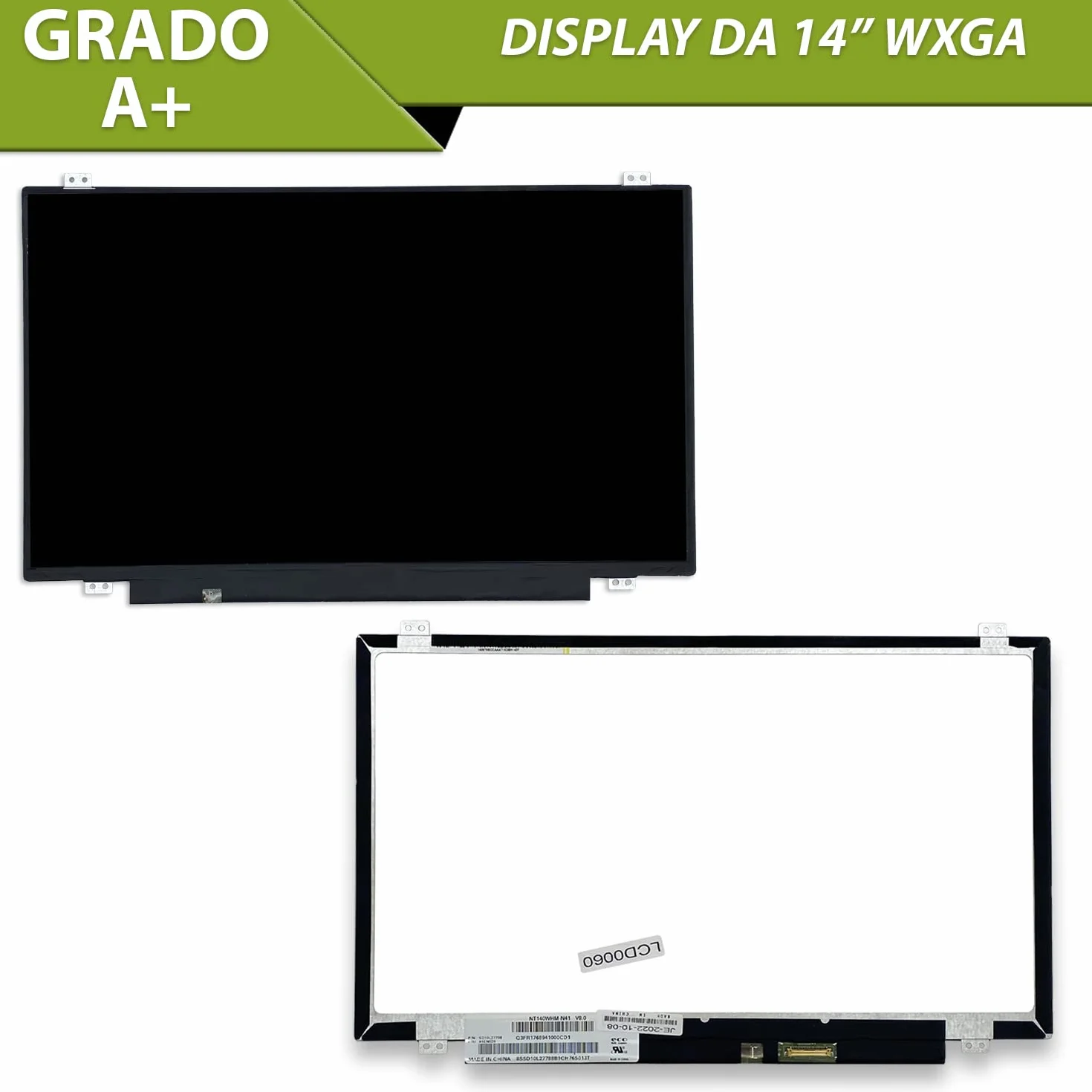 new net - Pannello LCD Schermo Display Compatibile con Lenovo ThinkPad T450s 20BX T460 20FM T460 20FN T460s T460 T470 20HD T470 20JM T480 20L6 [14.0 Pollici - WXGA - 1366x768-30pin]