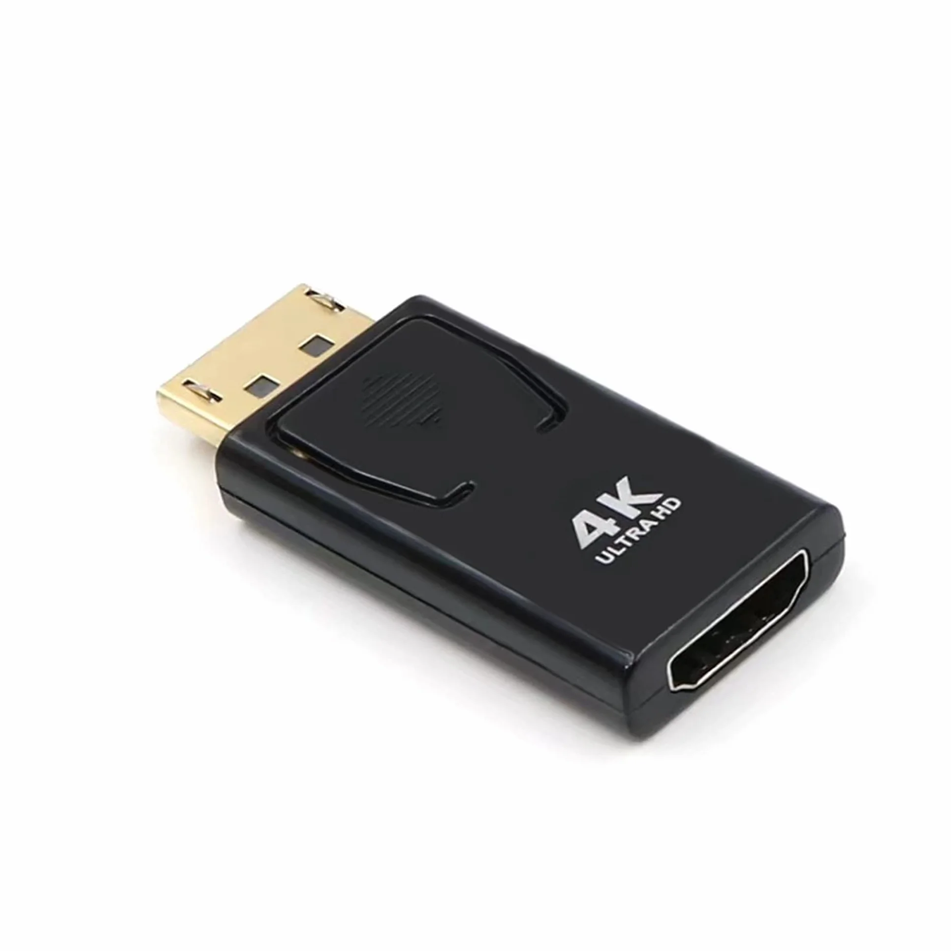 EasyULT Adattatore DisplayPort a HDMI, Risoluzione 4K DP Maschio a HDMI Femmina Convertitore, Supporto Audio 4K 1080P, per HDTV, Monitor, Proiettori, Portatili e Altri(Nero)