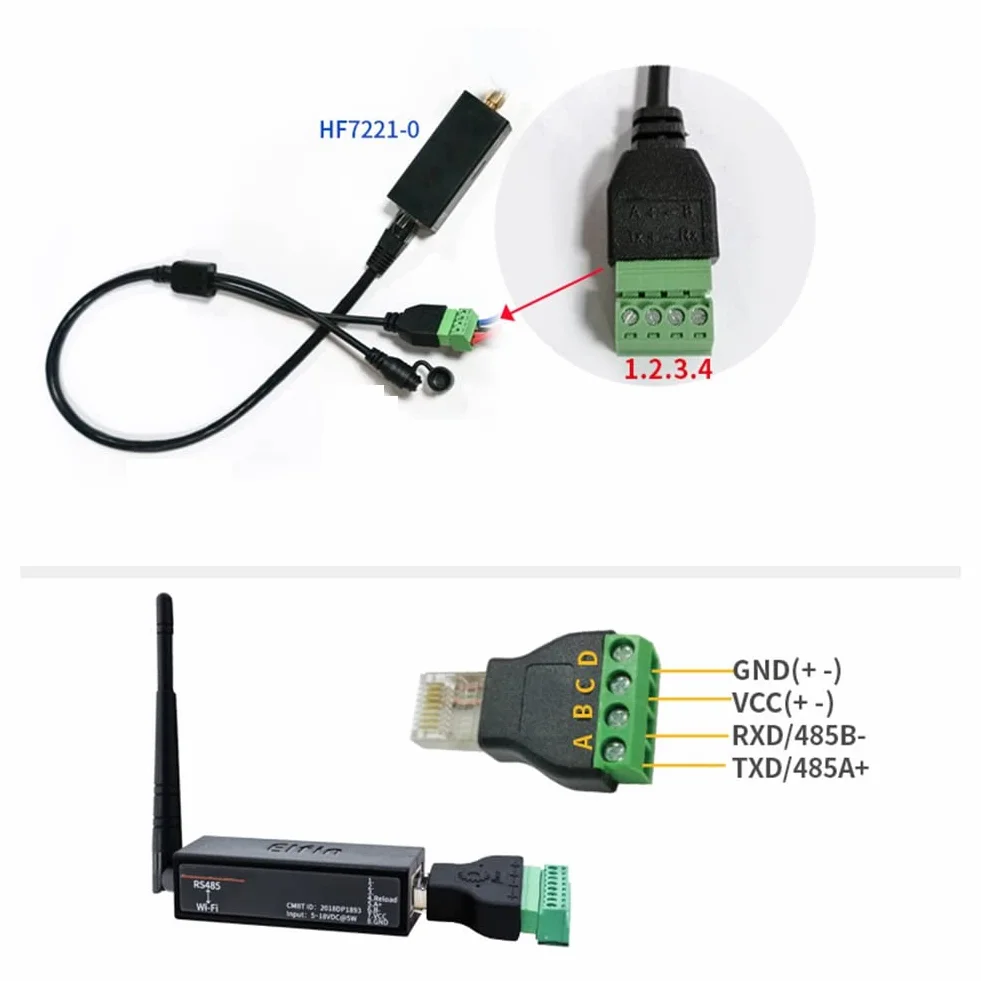 Porta seriale RS485 to WiFi Device Server Module Converter -EW11A-0 protocollo Modbus trasferimento dati tramite WiFi
