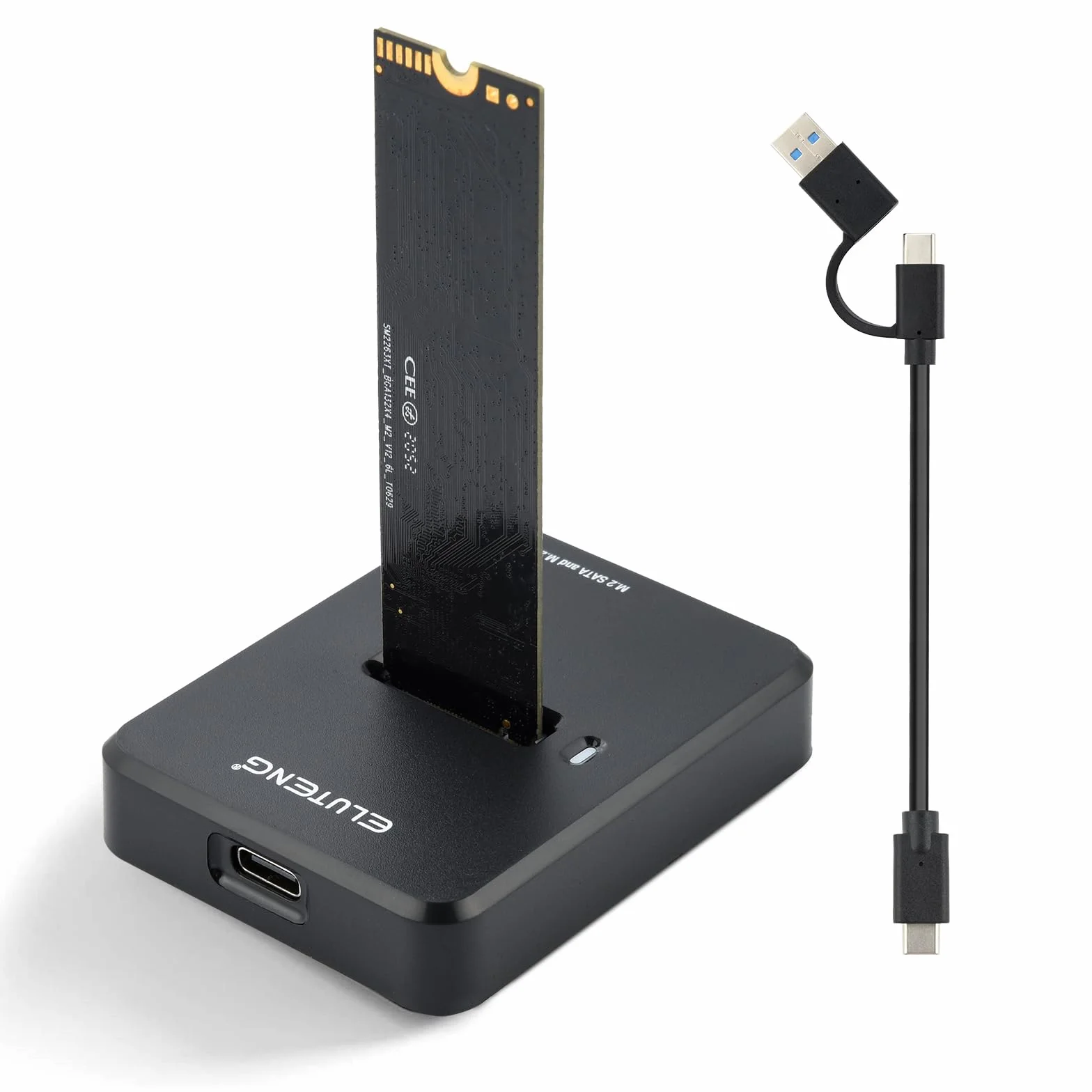 ELUTENG Docking Station USB 3.1 Gen2 10Gbps M.2 NVMe NGFF SATA Adattatore Dual Protocollo M-Key B+M Key per 2230 2242 2260 2280