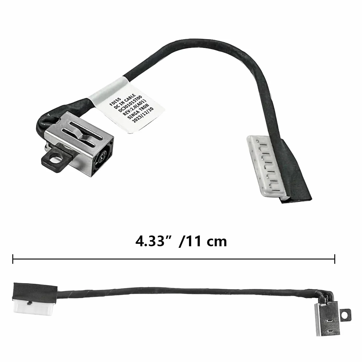 Presa di Alimentazione CC Dock Porta Connettore di Alimentazione per Laptop Compatibile con dell Ins-piron 14 5493, 15 3515 3525 3593 3959 5593, 17 3793/ Vostro 3500 3501/ Latitude 3x90 5x90