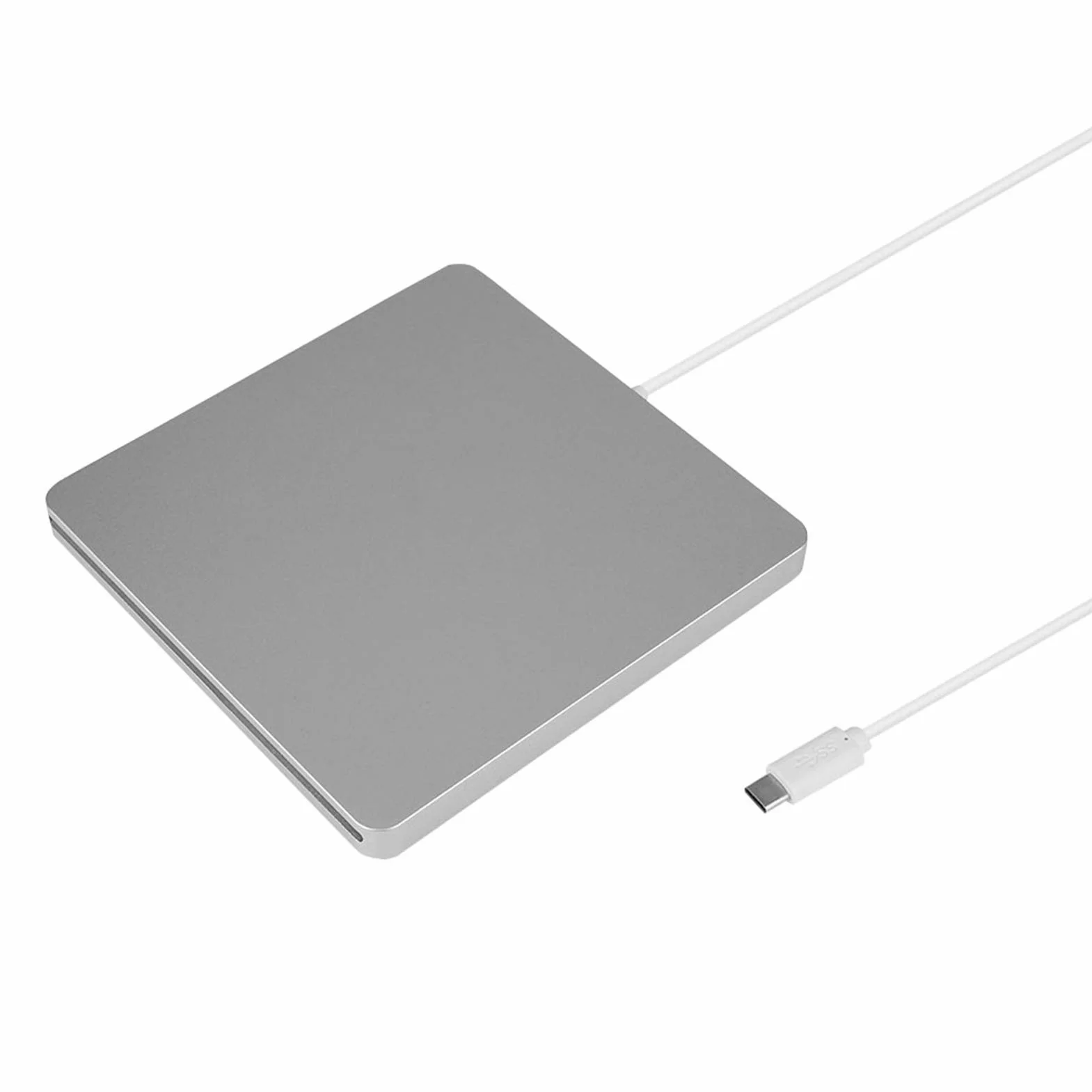 Garsent Lettore esterno CD-RW/DVD-RW di tipo C, lettore portatile USB 3.0 per Mac OSX, SE/ME/2000/XP/7/8/10, alta velocità, ampia compatibilità, combustione silenziosa,