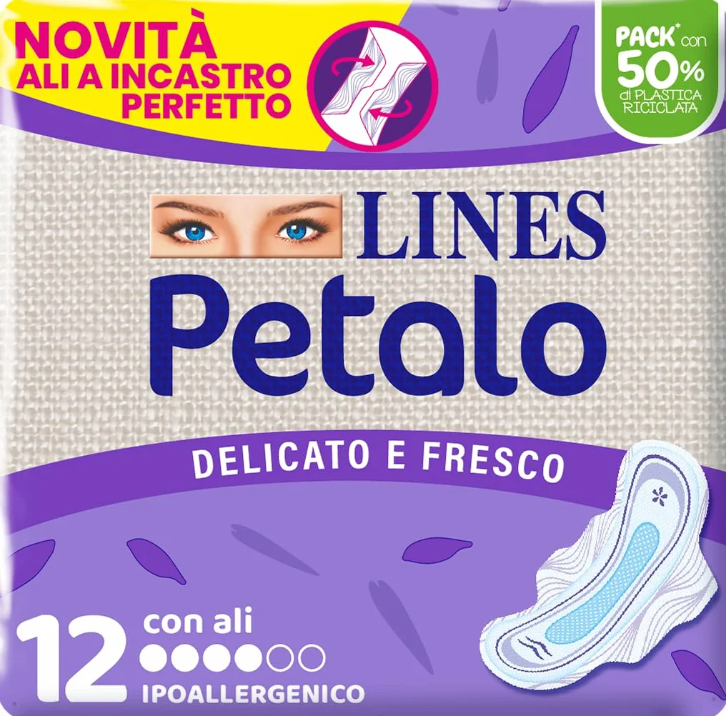 Lines Assorbenti Ali Petalo Ultra, Confezione da 12