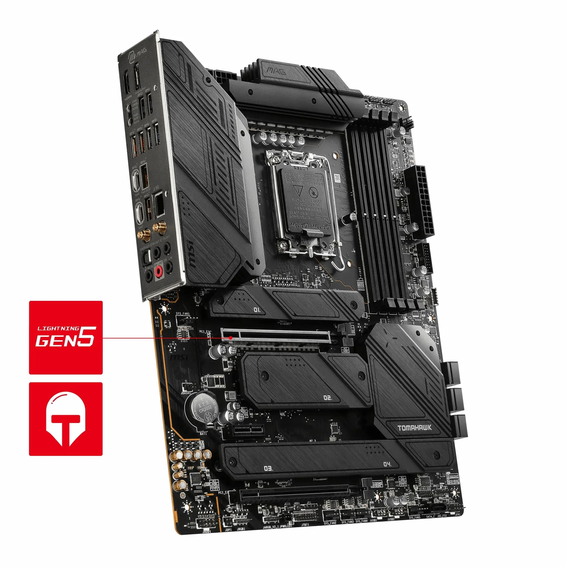 MSI MAG Z790 TOMAHAWK WIFI Scheda Madre ATX, Socket LGA 1700, Compatibile con Intel Core 14ª/13ª/12ª Gen, DDR5 7200+ MHz (OC), PCIe 5.0, 4x M.2 Gen4, VRM 90A SPS, Wi-Fi 6E