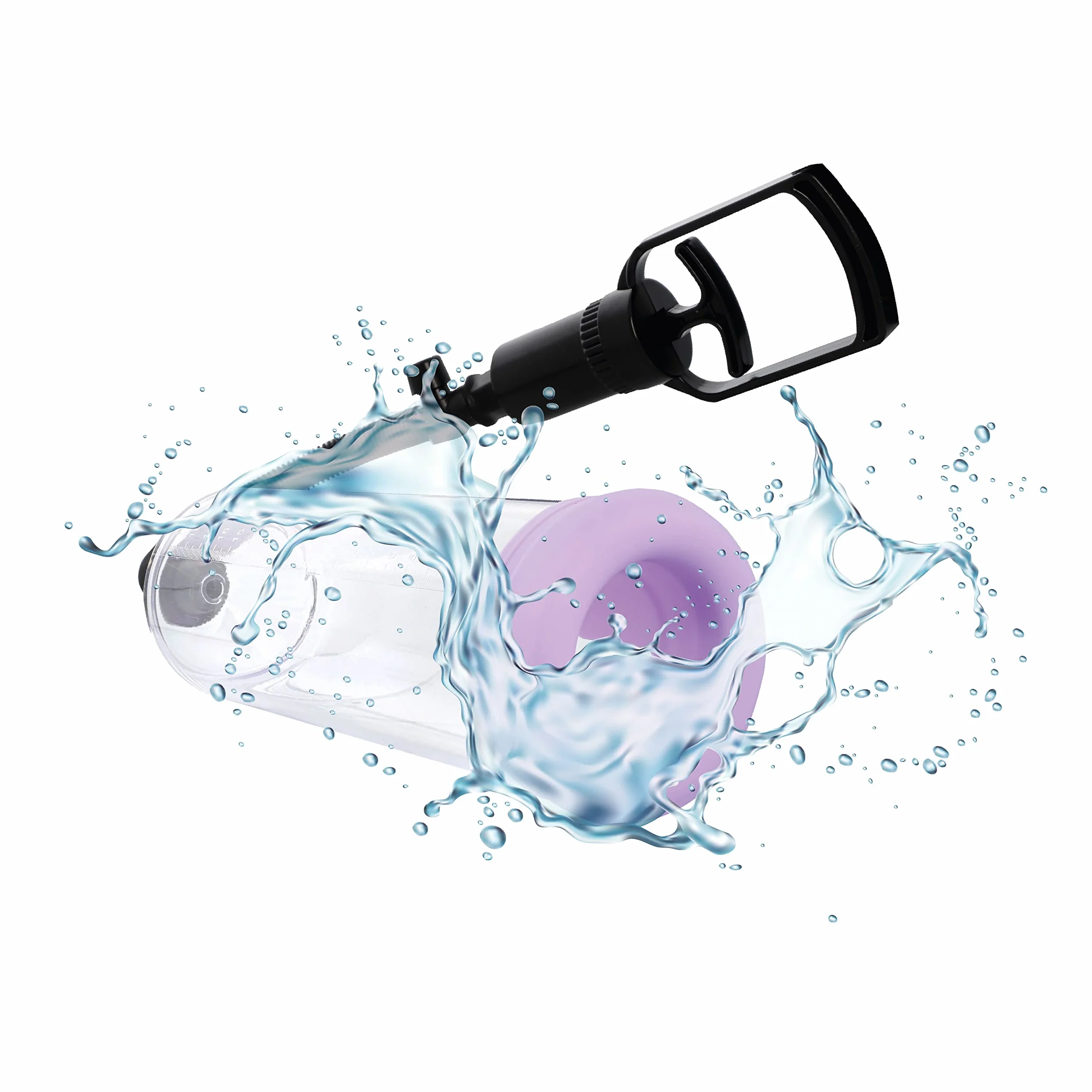 Pompa Pene Trasparente ⌀6.5cm 21,5cm masturbatore per uomo vacuum device professionale TPR FOPS P02