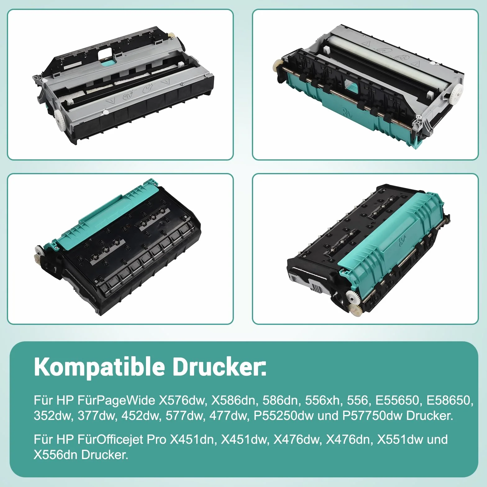 CN598-67004 - Modulo duplex per stampanti HP Pro X451, X476, X551, X576, compatibile con PageWide 352dw 377dw 452dw 577dw 477dw P55250dw P57750dw
