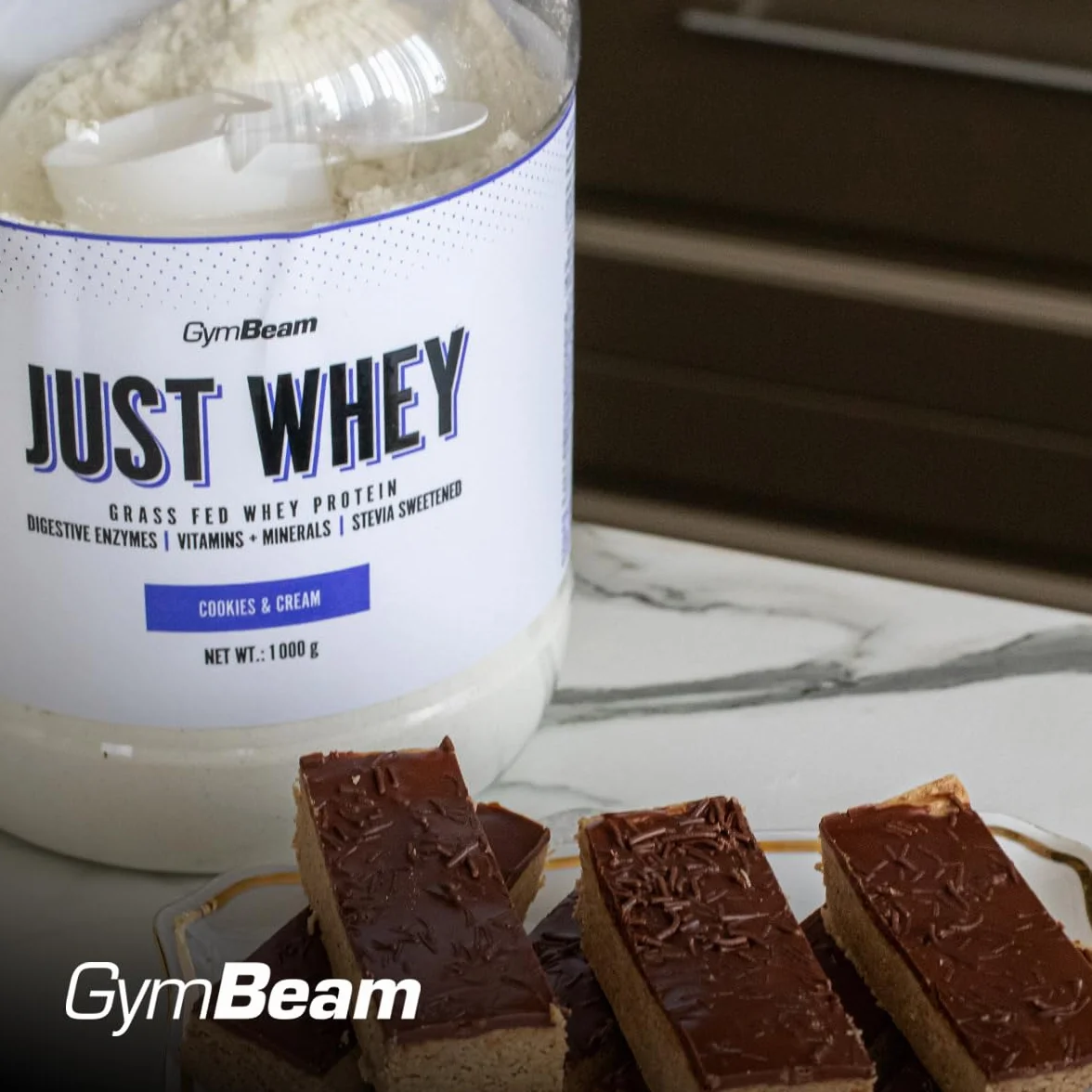 GymBeam Just Whey, Proteine in Polvere Multicomponente, 22,4g Proteine per Dose, 1000 g, Biscotti e Panna